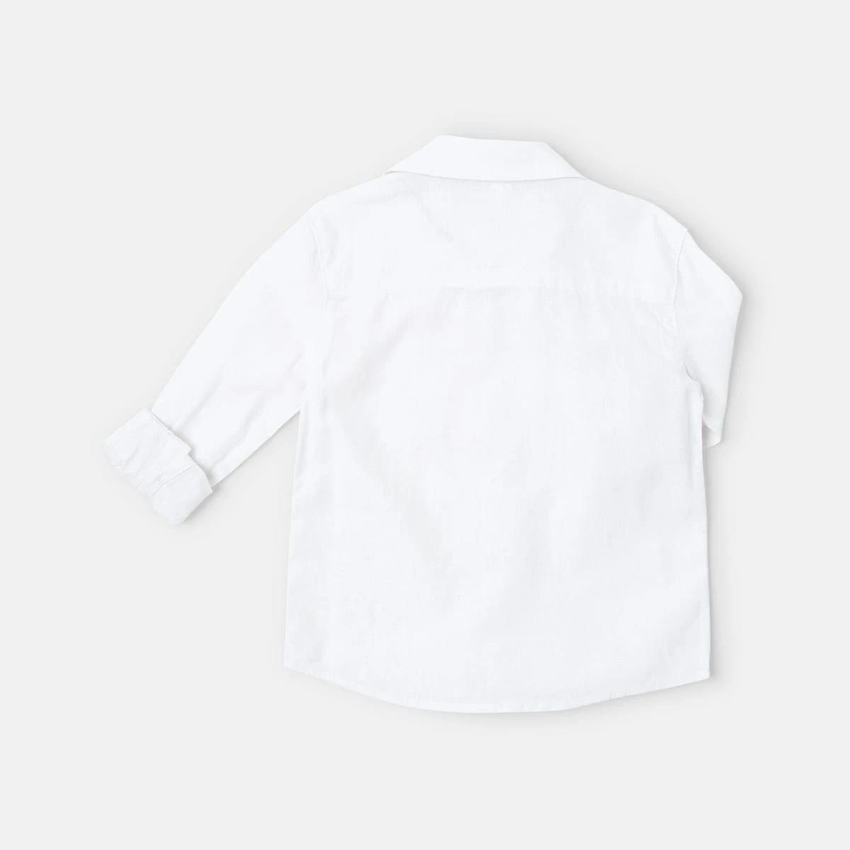9 Long Sleeve Linen Shirt White, 9 of 9
