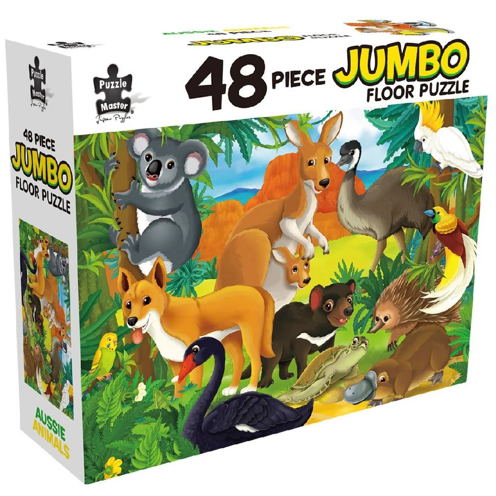 1 Puzzle Master Jumbo Floor Puzzle Australian Animals 48 Piece, 1 of 2