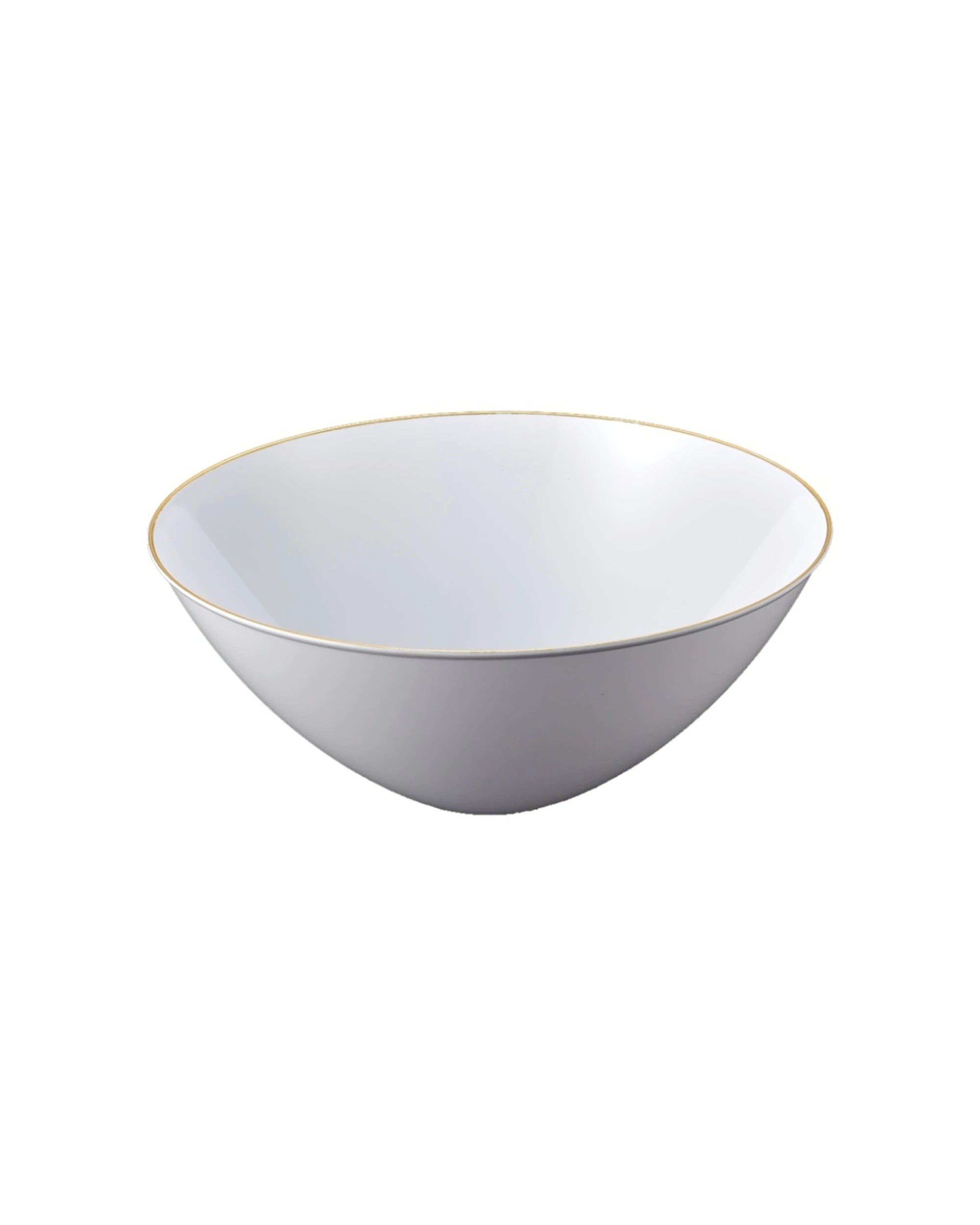 1 Partyware Heavy Duty Reusable Salad Bowl 270mm - White, 1 of 1