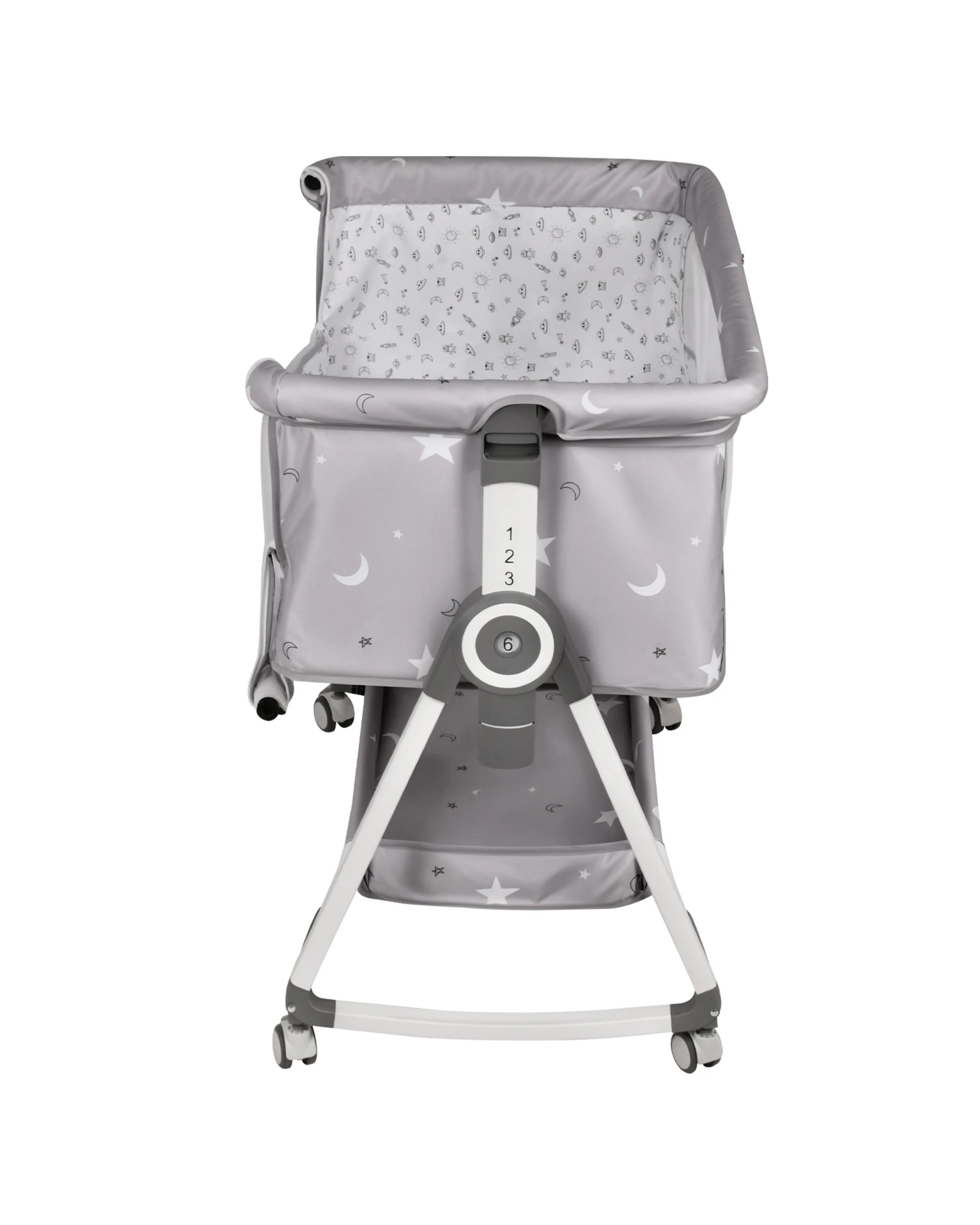 5 Advwin 3 in 1 Baby Bassinets Bedside Crib with Mattress 6 Height Adjustable Bedside Bassinet for Newborn, 5 of 9