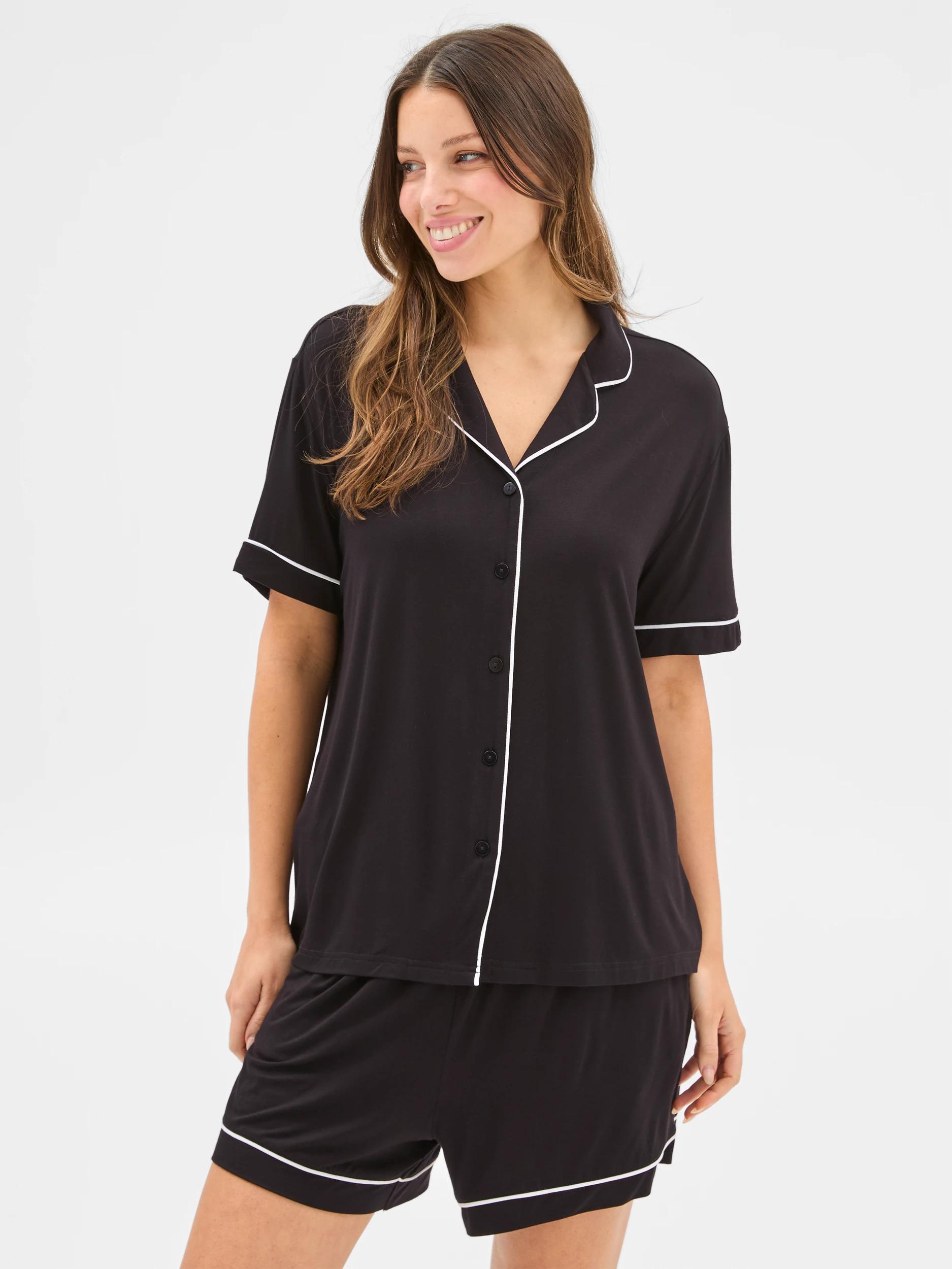 2 Target Soft Comfort Bamboo Pyjama Set BLACK, 2 of 5