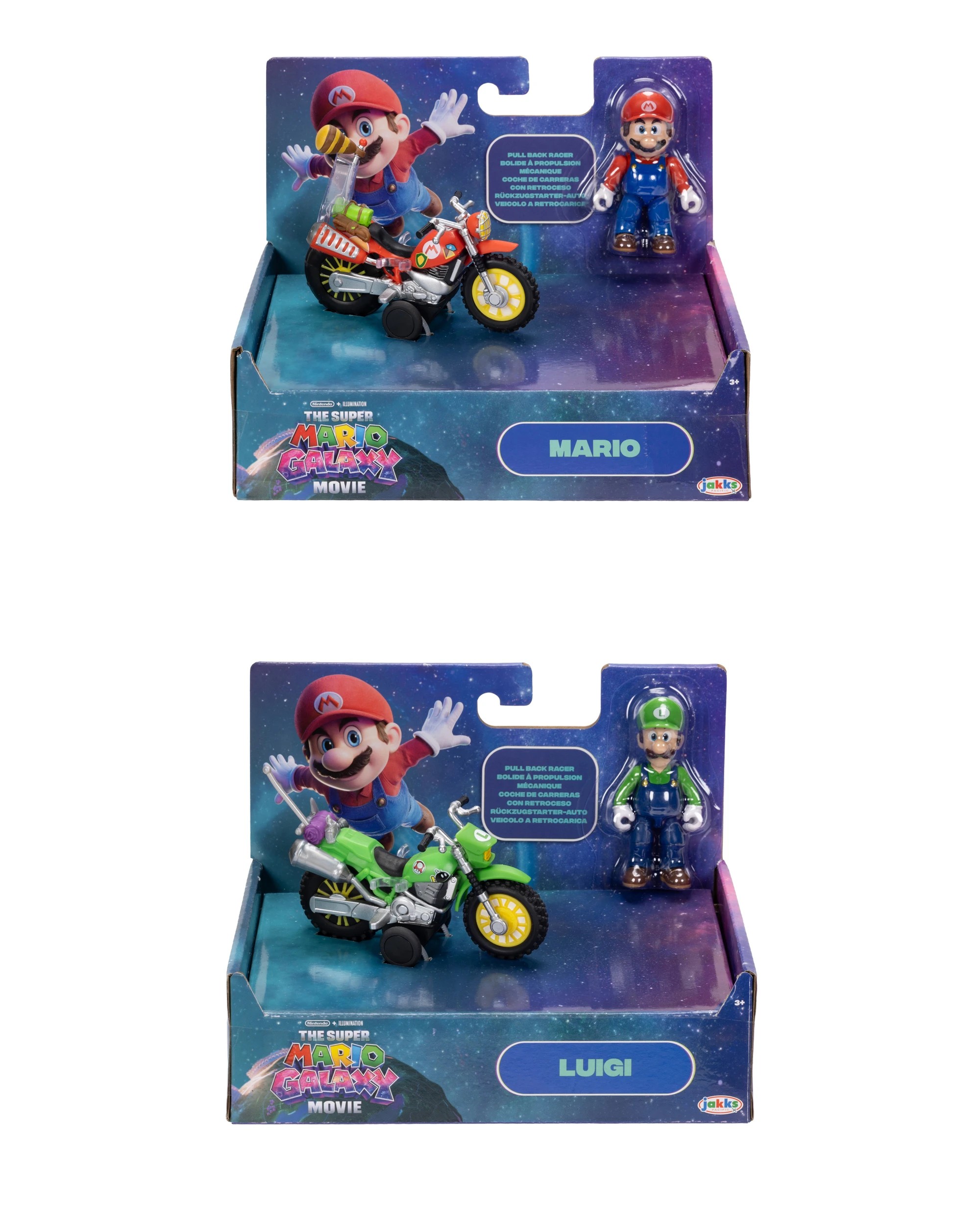 1 6cm Nintendo x Illumination The Super Mario Galaxy Movie Figure with Vehicle - Assorted, 1 of 4