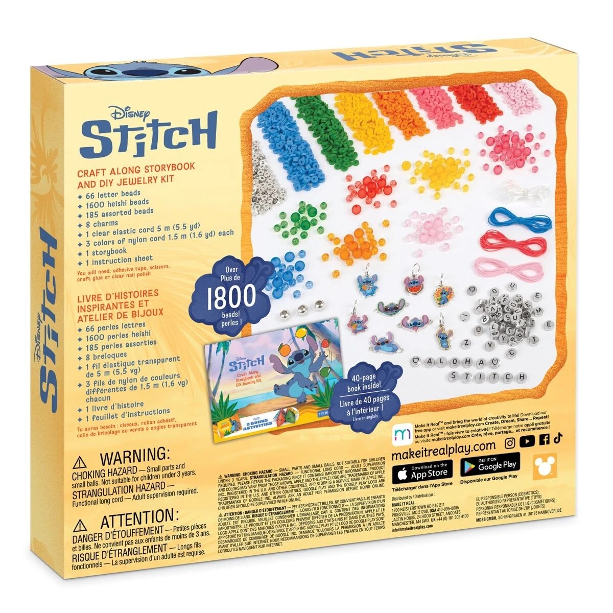 6 1865 Piece Make It Real Disney Lilo & Stitch Craft Along Storybook and DIY Jewelry Kit, 6 of 6