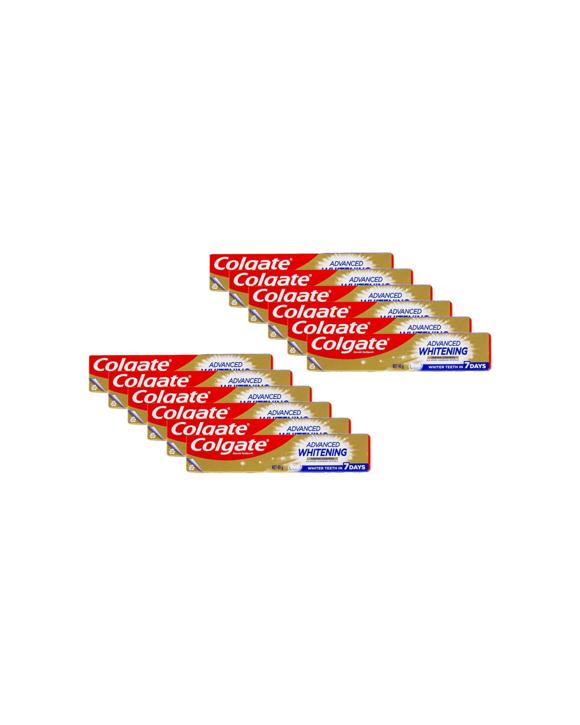 Colgate 12PK Toothpaste Advanced Whitening Tartar Control Fluoride 40g - Multi