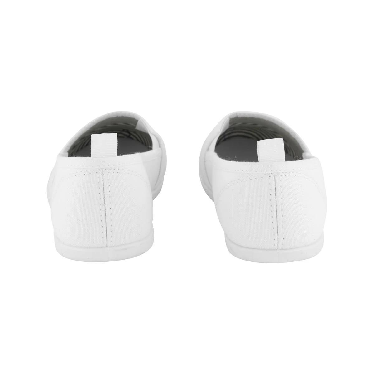 5 Canvas Slip On Sneakers WHITE, 5 of 5