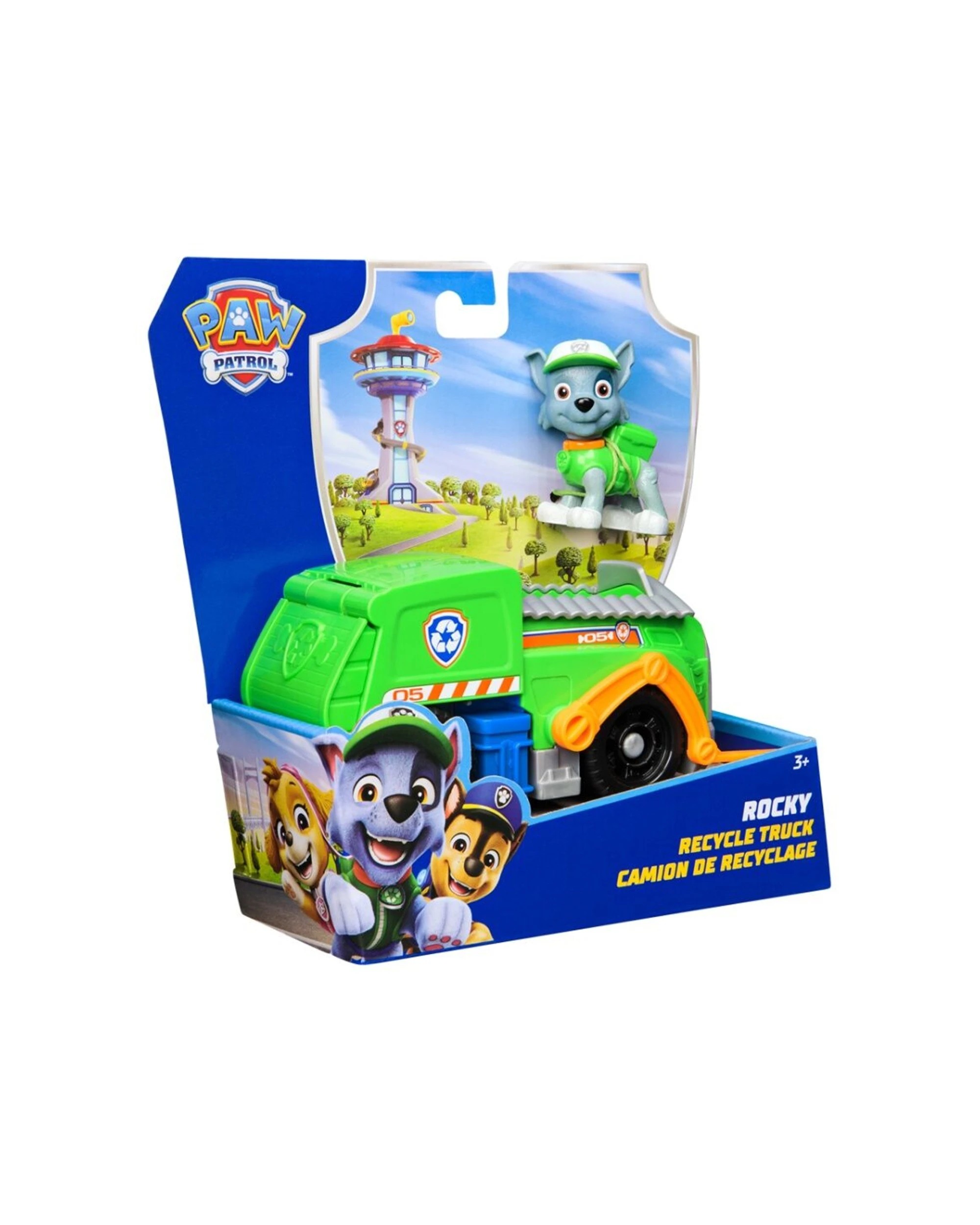 2 Paw Patrol 2pc Kids Sustainable Basic Toy Rescue Vehicle Rocky - Green, 2 of 6