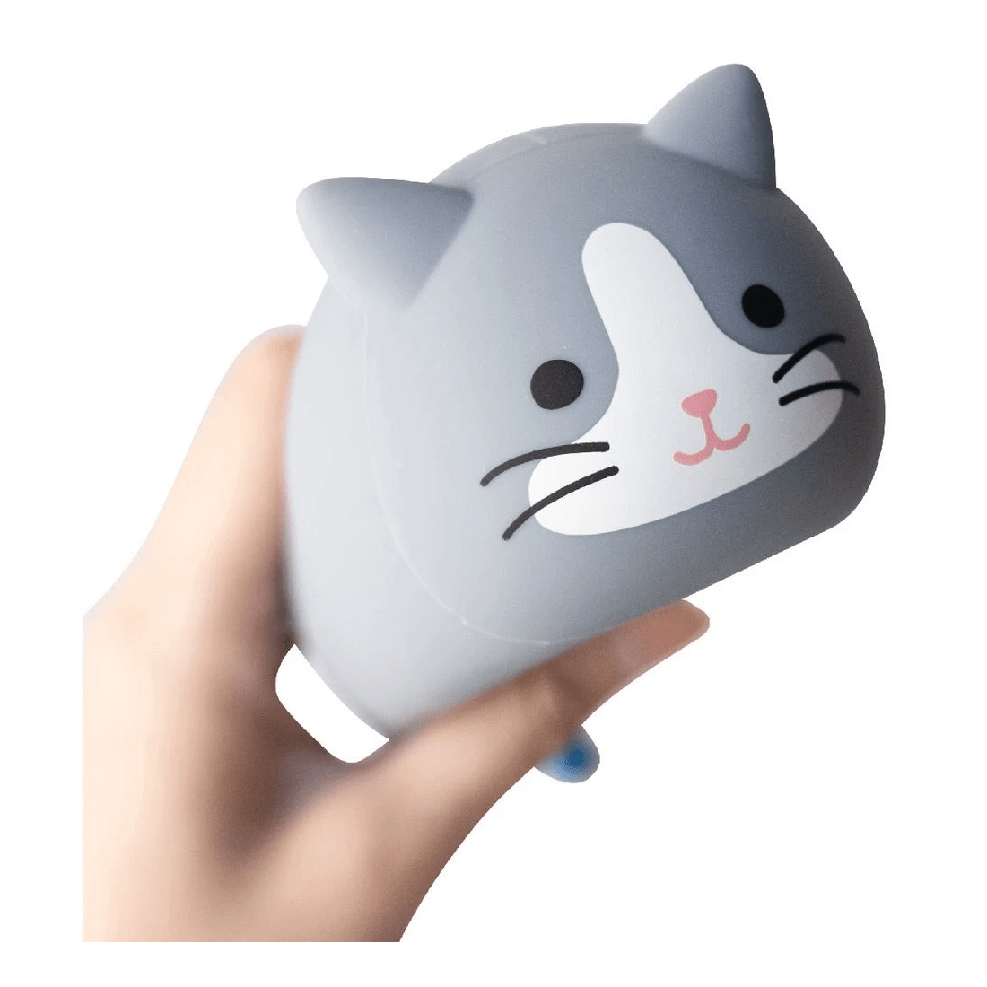 3 PuniLabo Lying Down Pencil Case Grey Cat, 3 of 10