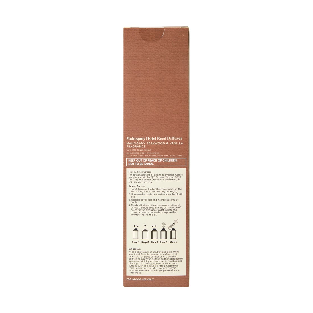 6 Mahogany Hotel Reed Diffuser 150ml, 6 of 6