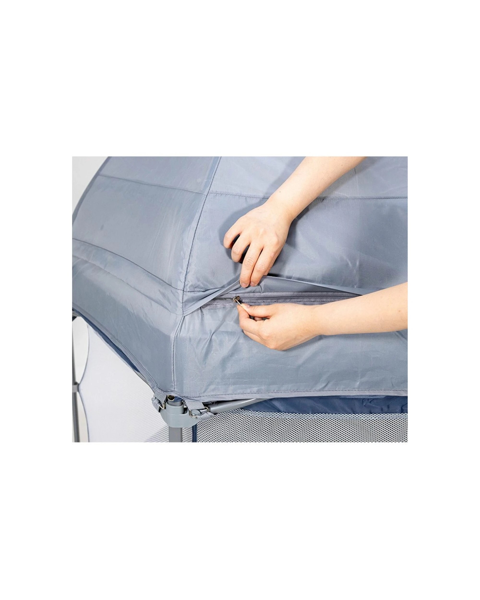 8 VeeBee Play Yard Outdoor Canopy Sun Shade Easy Attach Durable Accessory - Grey, 8 of 8