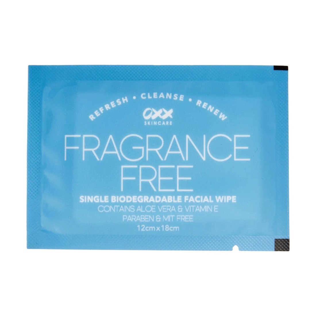 4 OXX Skincare 25 Piece Fragrance Free Single Facial Wipes - Aloe Vera and Vitamin E, 4 of 8