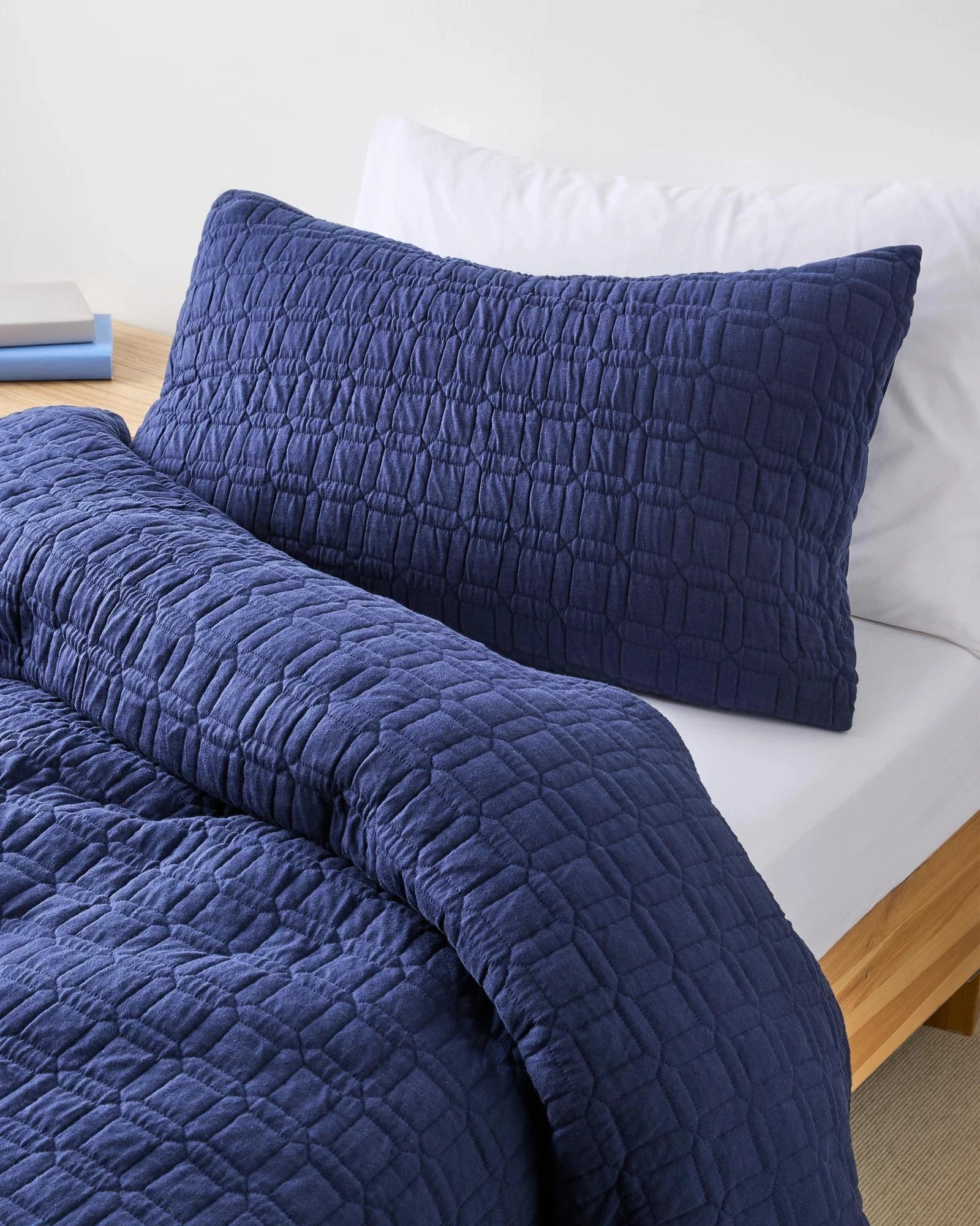 3 Target Ayden Cotton Quilted Coverlet Set - SB/DB - Queen Bed - Blue, 3 of 4