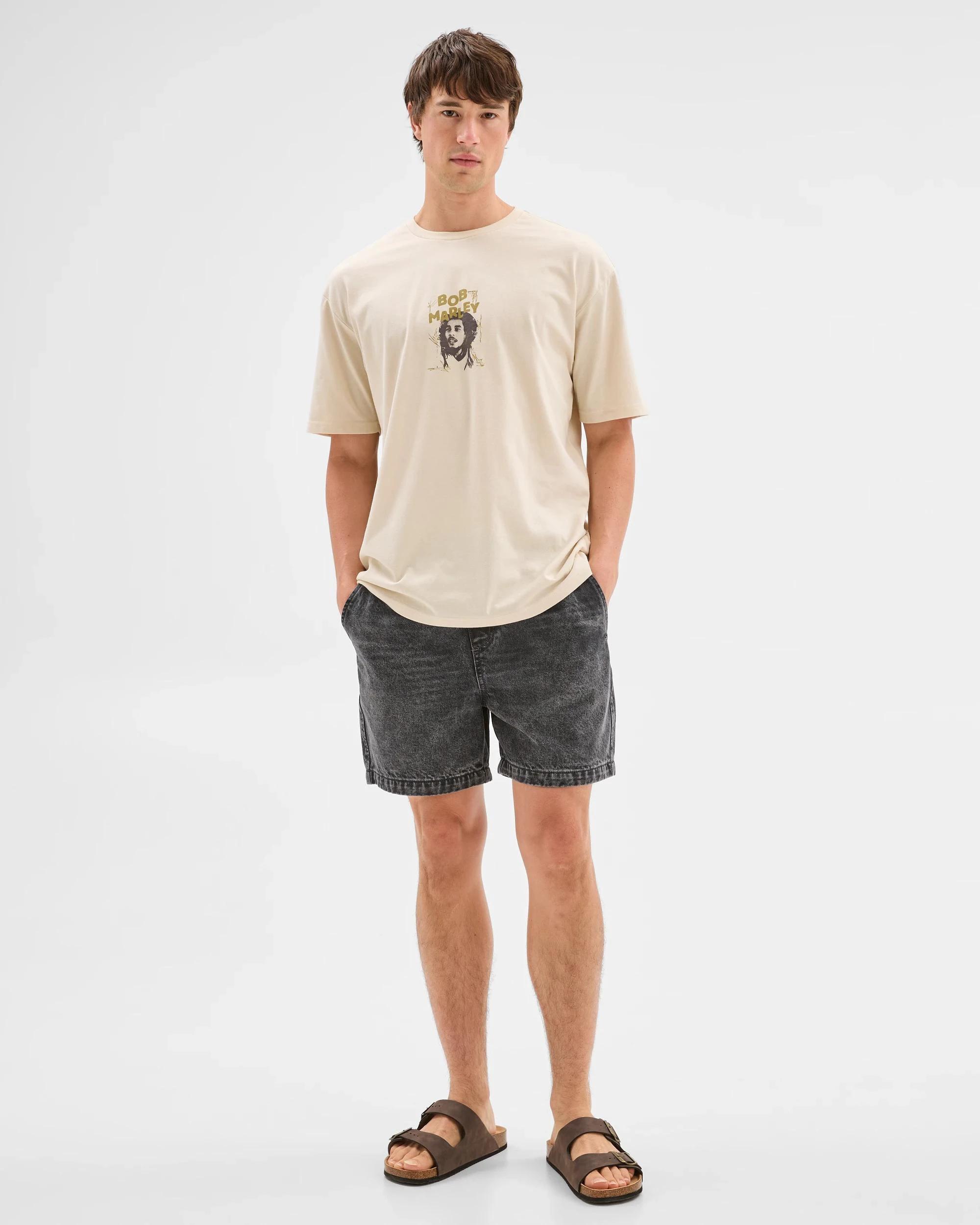 1 Licensed Bob Marley T-Shirt BEIGE, 1 of 7