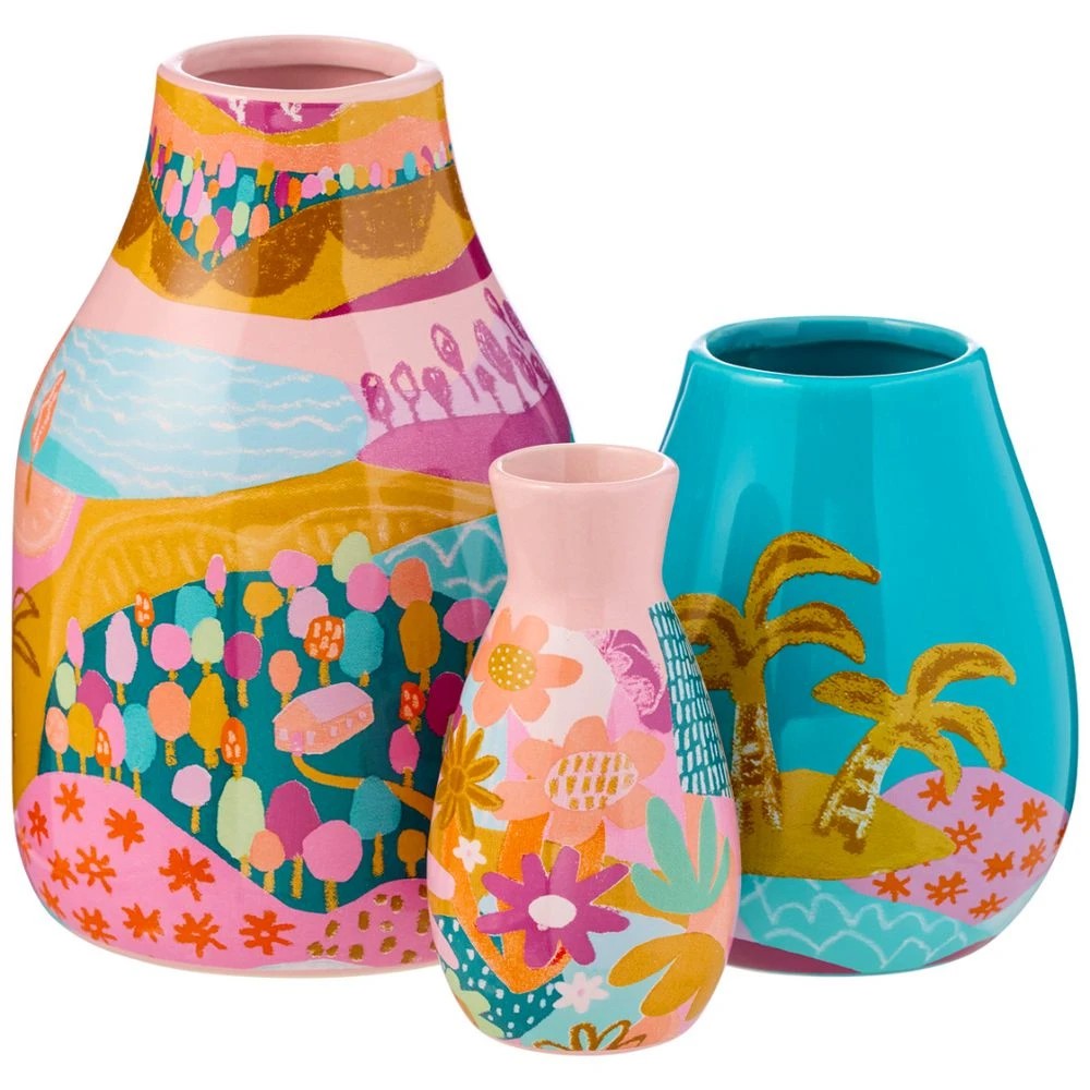 1 Otto Rach Jackson Ceramic Vase 3 Pack, 1 of 4