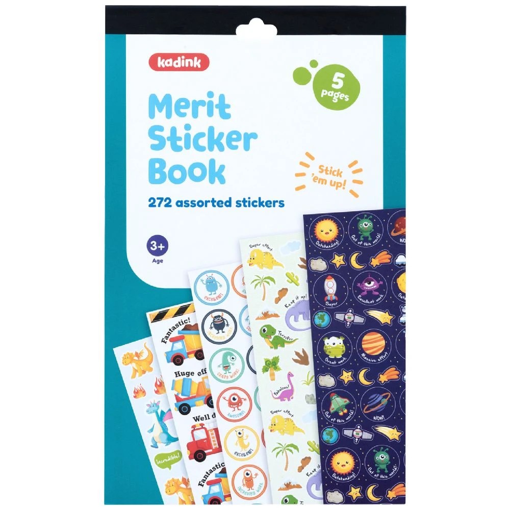 1 Kadink Merit Sticker Book Dinosaurs, 1 of 2