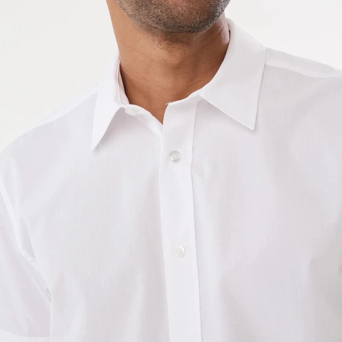 5 Work Short Sleeve Business Shirt WHITE, 5 of 5