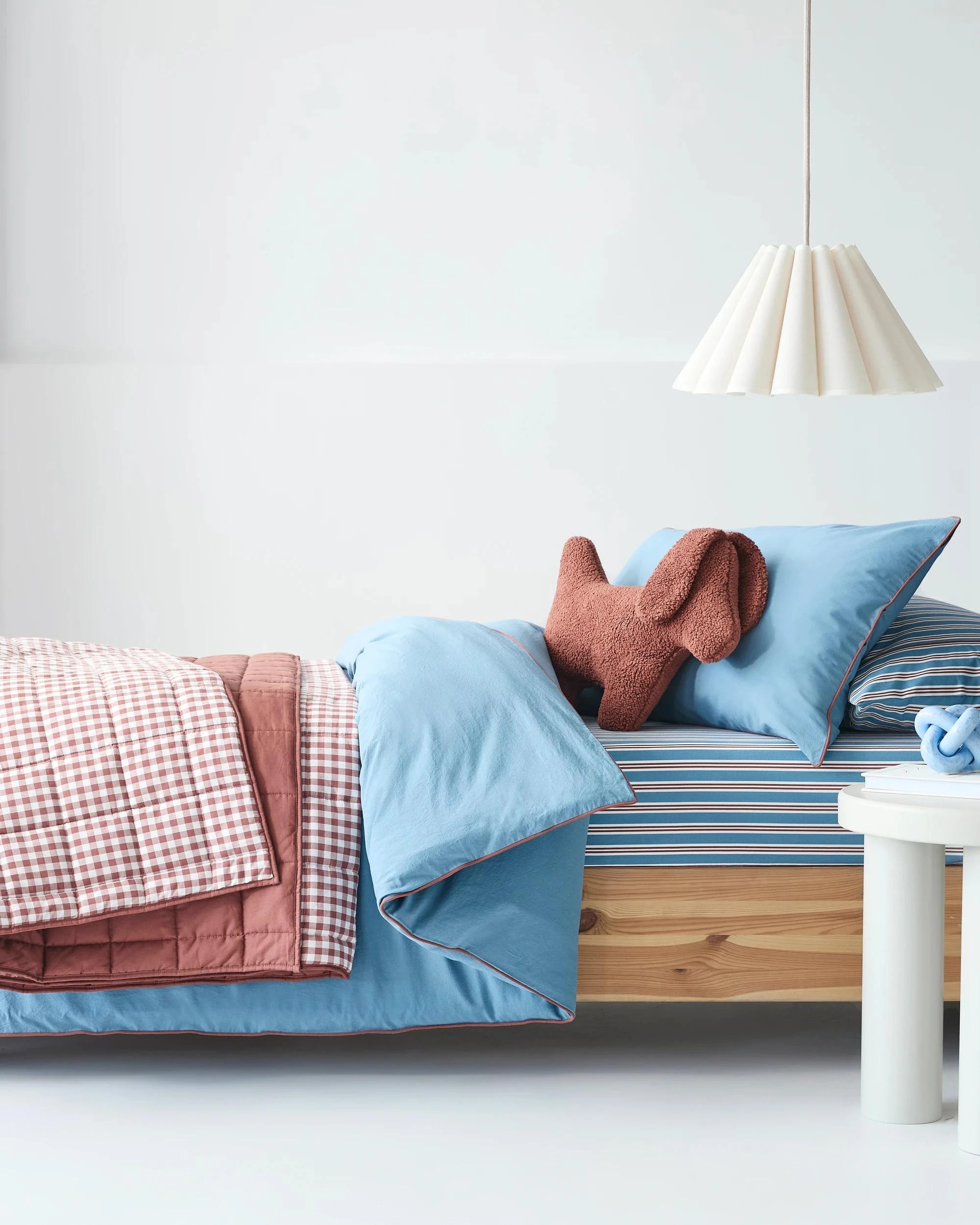 1 Target Nova Stonewash Quilt Cover Set - Double Bed - Blue, 1 of 4