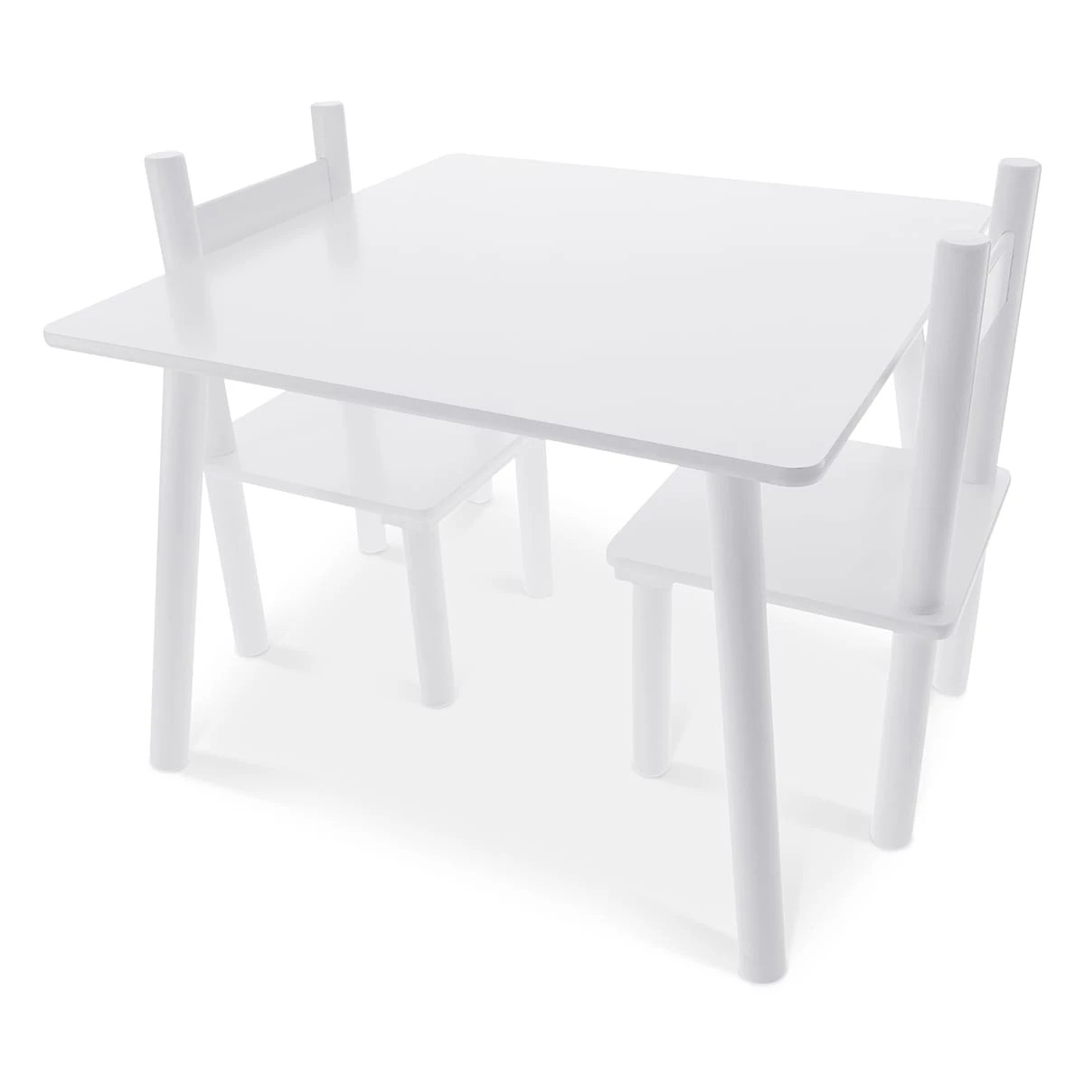 9 3 Piece Table and Chair Set - White, 9 of 10