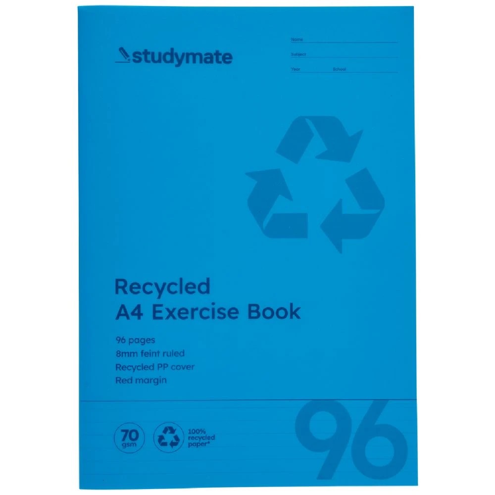 3 Studymate PP A4 Exercise Book 96 Page Blue, 3 of 3