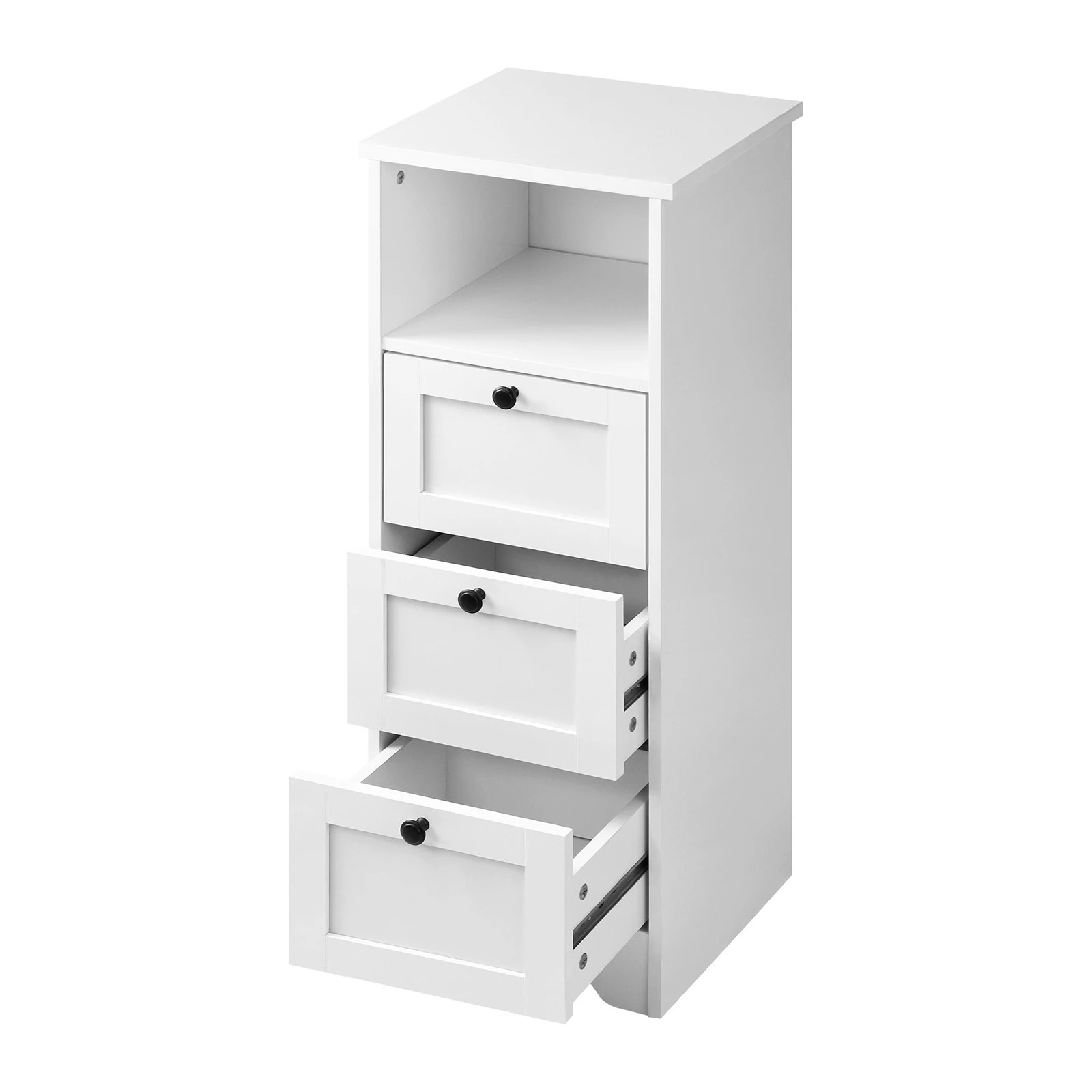 8 Oikiture Chest Of Drawers Buffet Sideboard Storage Cabinet Hamptons
 - White, 8 of 10