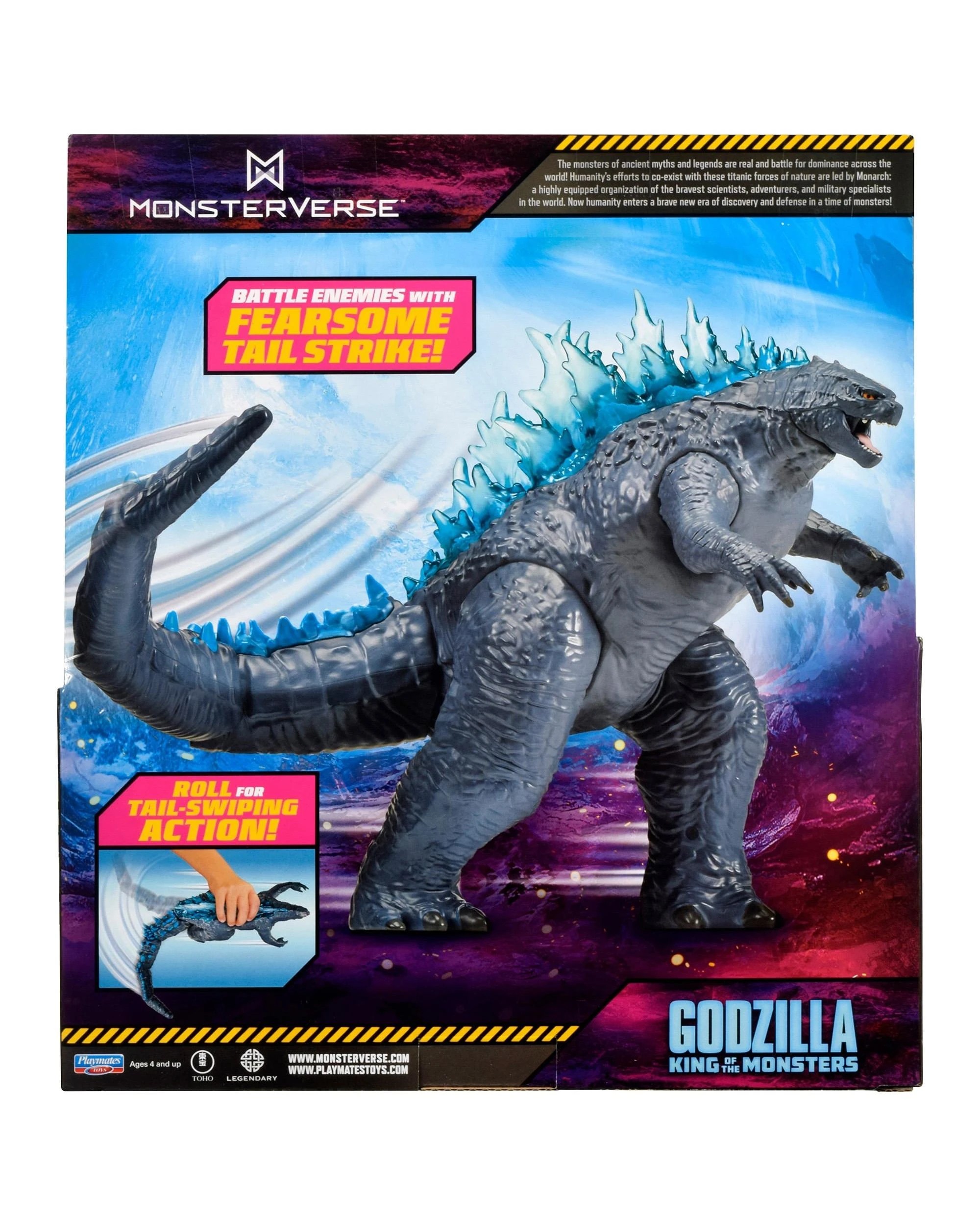 8 MonsterVerse Godzilla King of the Monsters Roll 'N Battle Godzilla 11 inch Giant Figure, 8 of 8