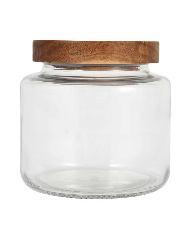 550ml Glass Jar with Wood