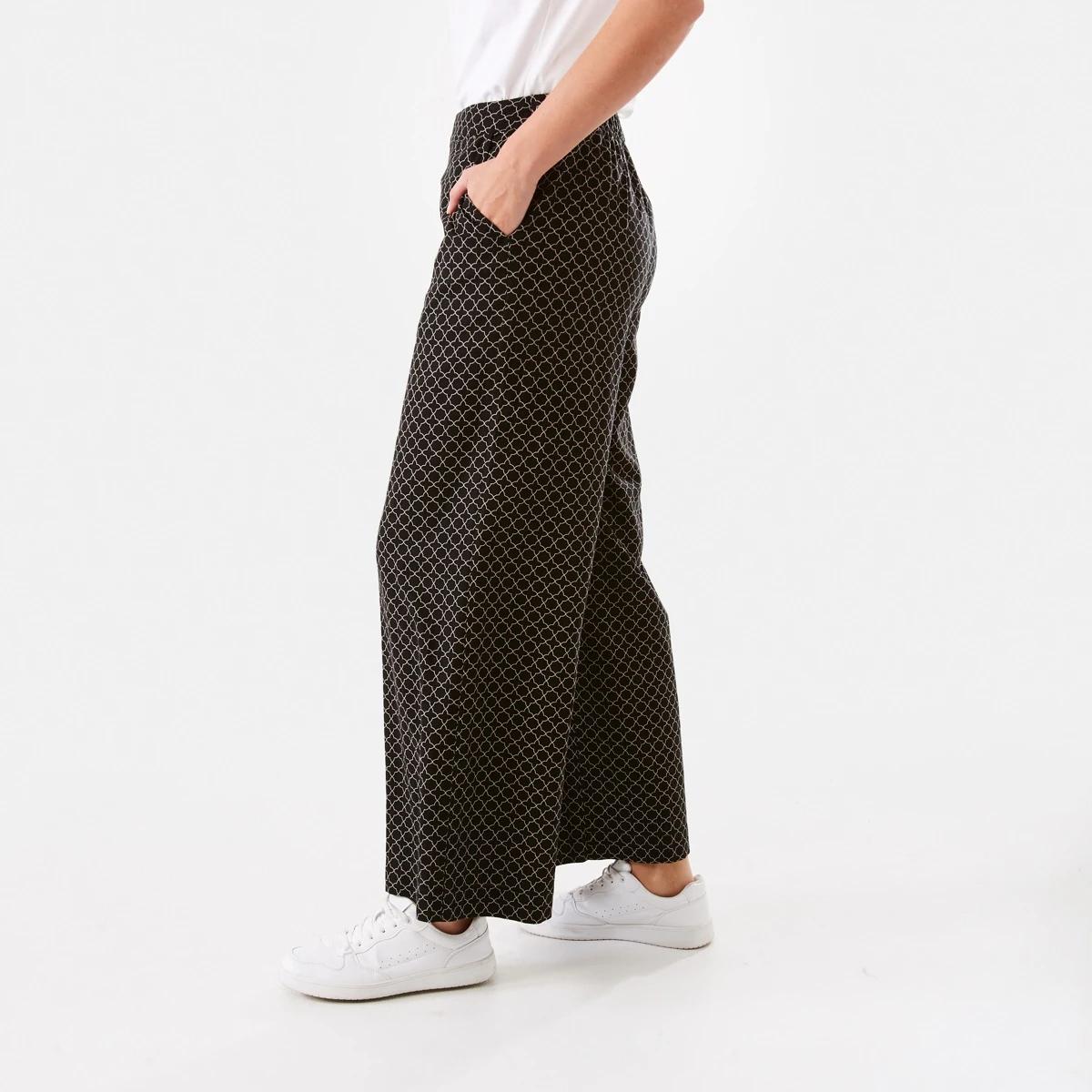 2 Textured Wide Leg Pants Otl Geo, 2 of 6