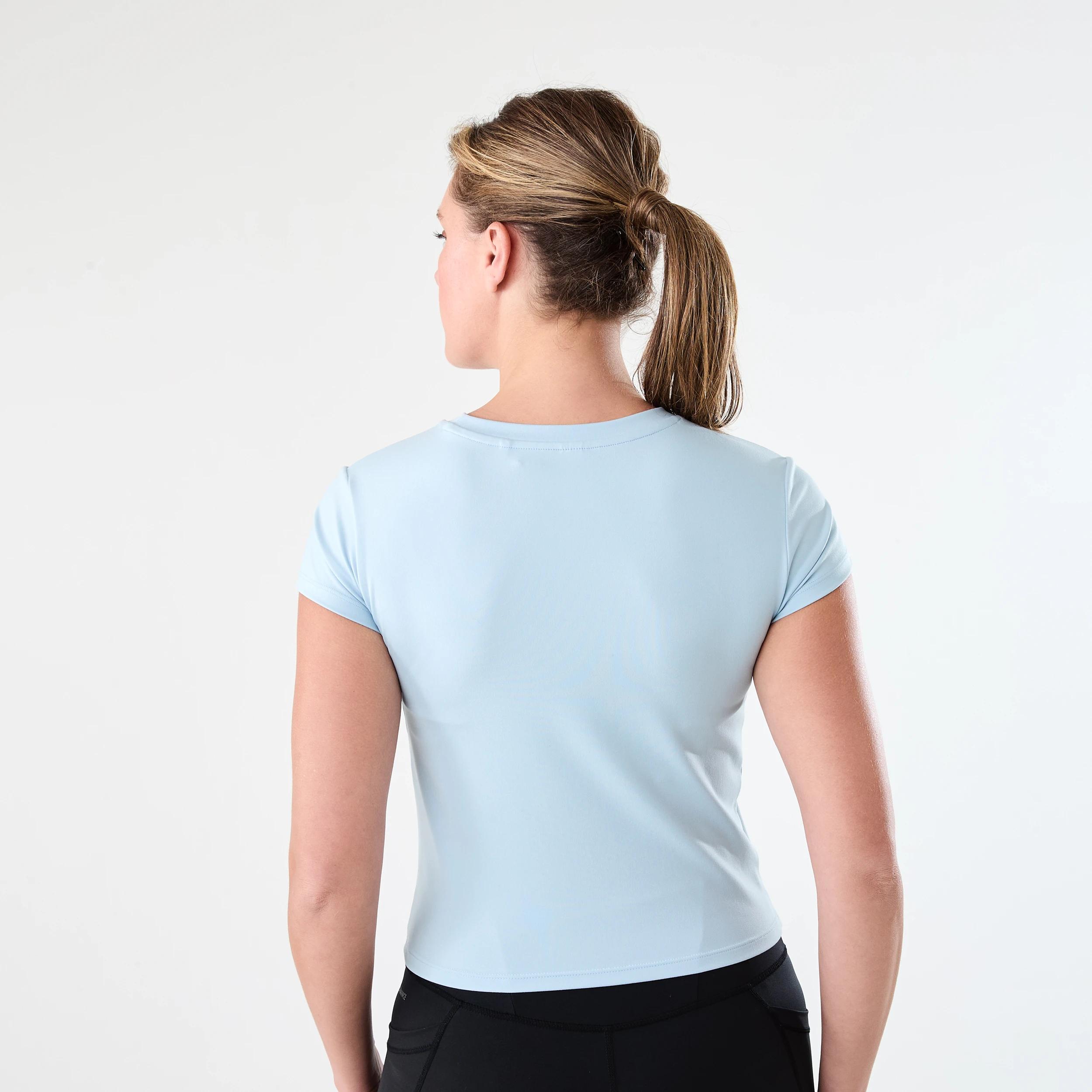 3 Active Womens Ultra Soft Crew Neck T-shirt SPINDLE BLUE, 3 of 5