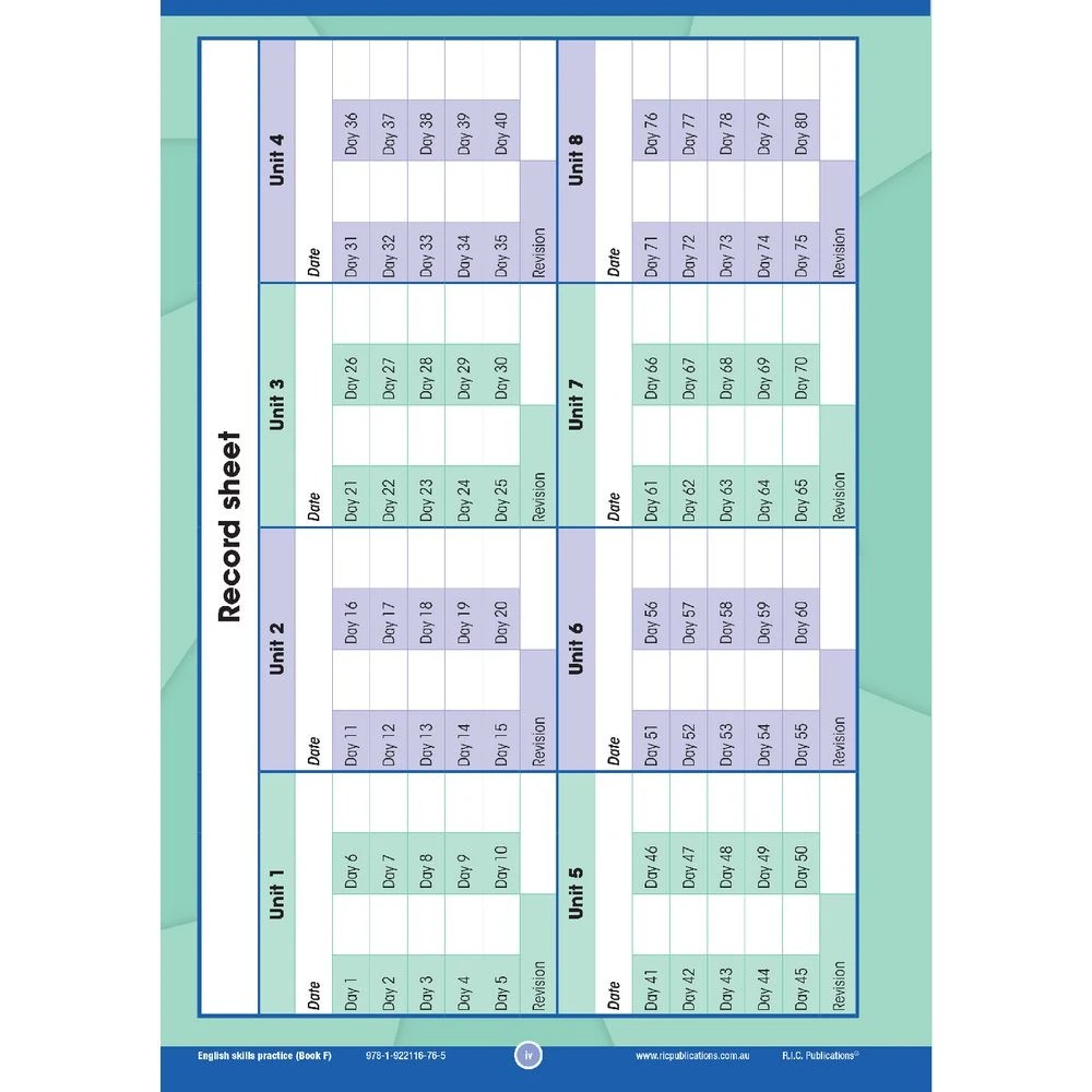 2 R.I.C English Skills Practice Book F, 2 of 5