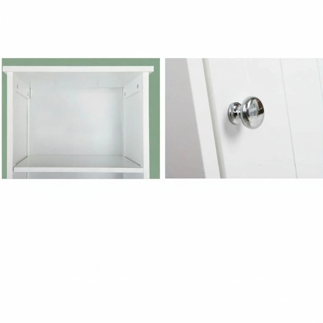 7 Artiss Bathroom Storage Cabinet 160cm Tall Slim Organizer Adjustable Shelves Durable Space Saving Linen Tower - white, 7 of 10