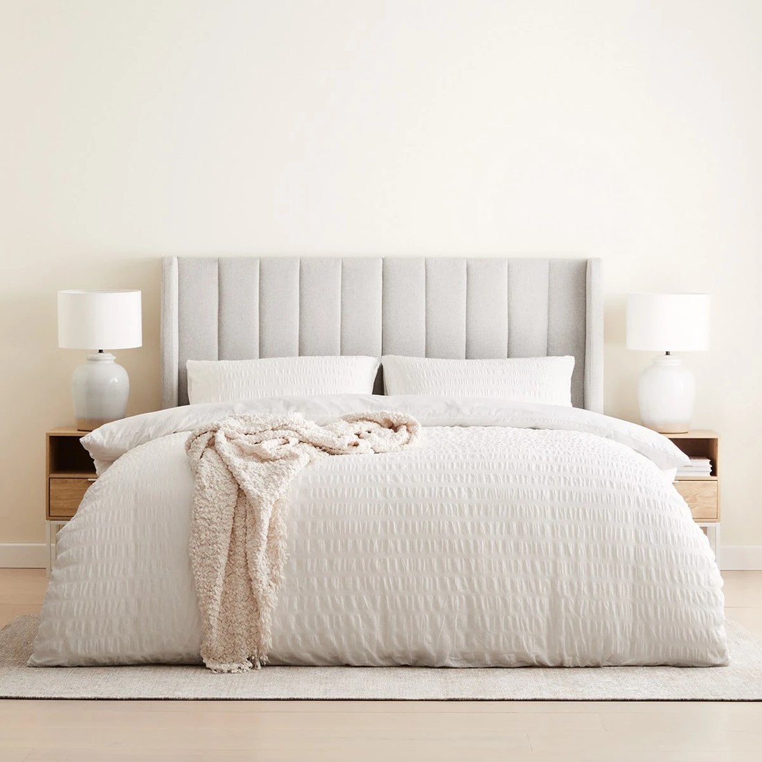 1 Queen Bed Wing Bedhead, 1 of 7