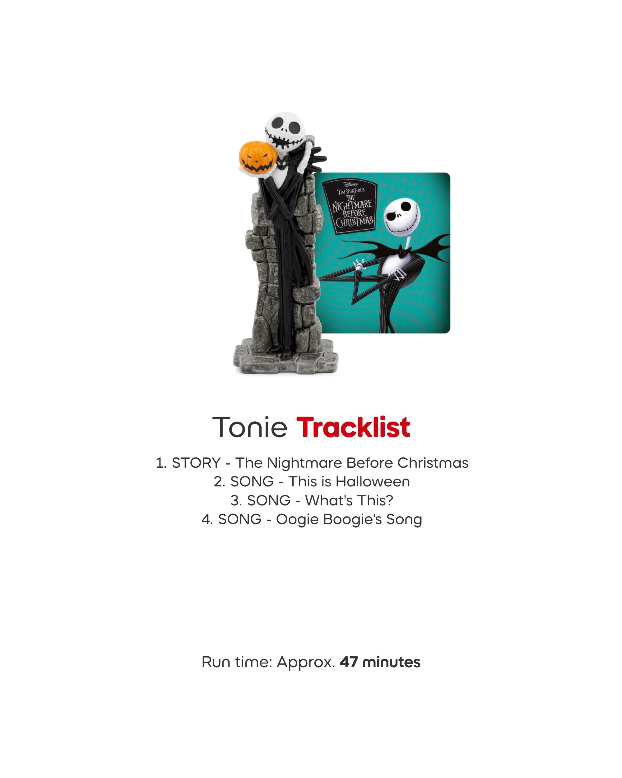 4 Tonies  Disney - Tim Burton's - The Nightmare Before Christmas Tonie Audio Character - Multi, 4 of 6