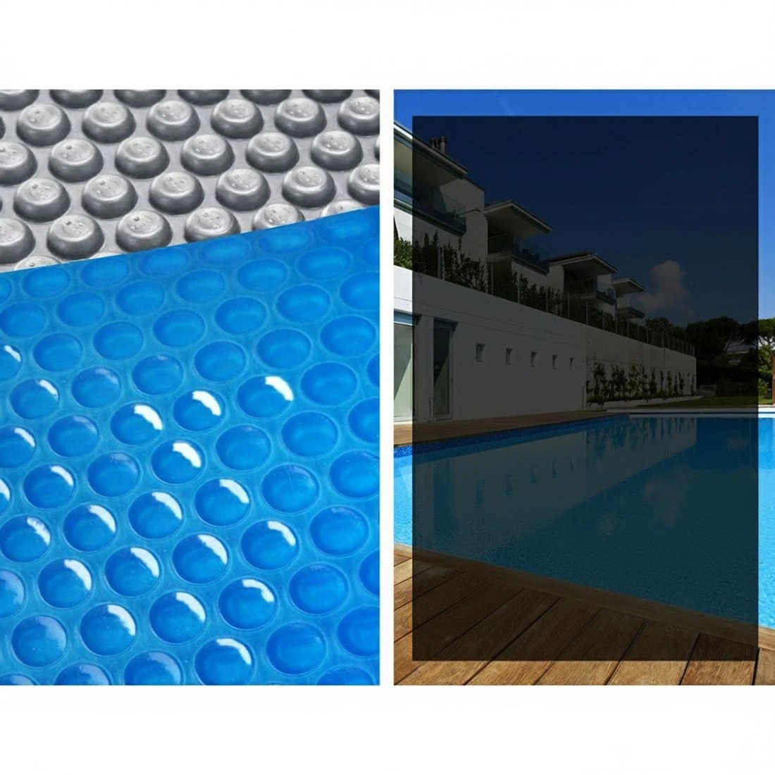 5 Aquabuddy Pool Cover 500 Micron 10x4m  Swimming Pool Solar Blanket 5.5m  Roller - Multi, 5 of 6