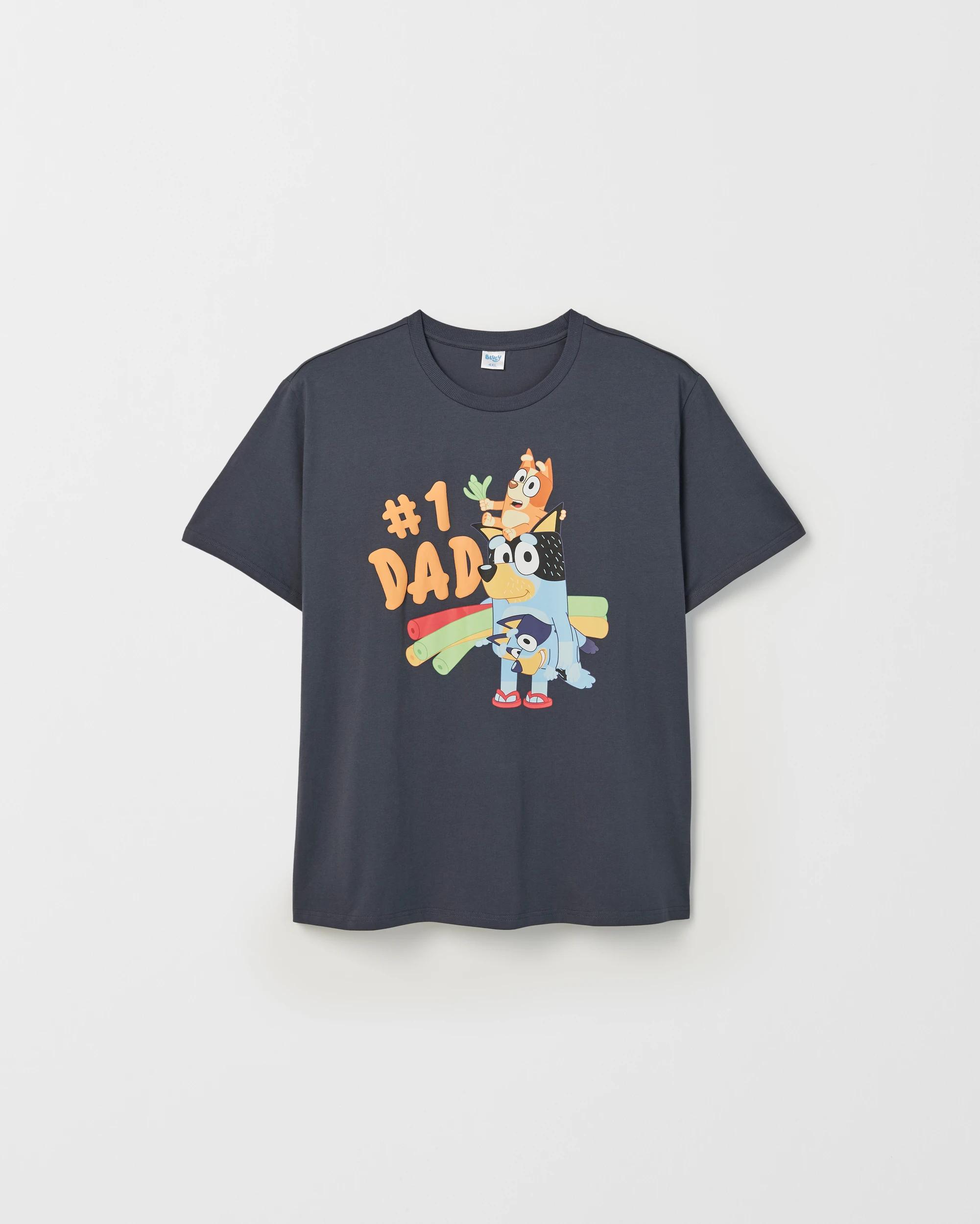 7 Bluey Plus Size Australian Cotton T-Shirt NAVY, 7 of 7