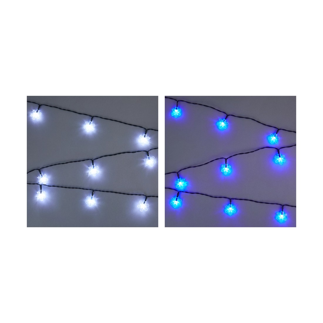 1 Low Voltage 25 LED Snowflake String Lights - Assorted, 1 of 7