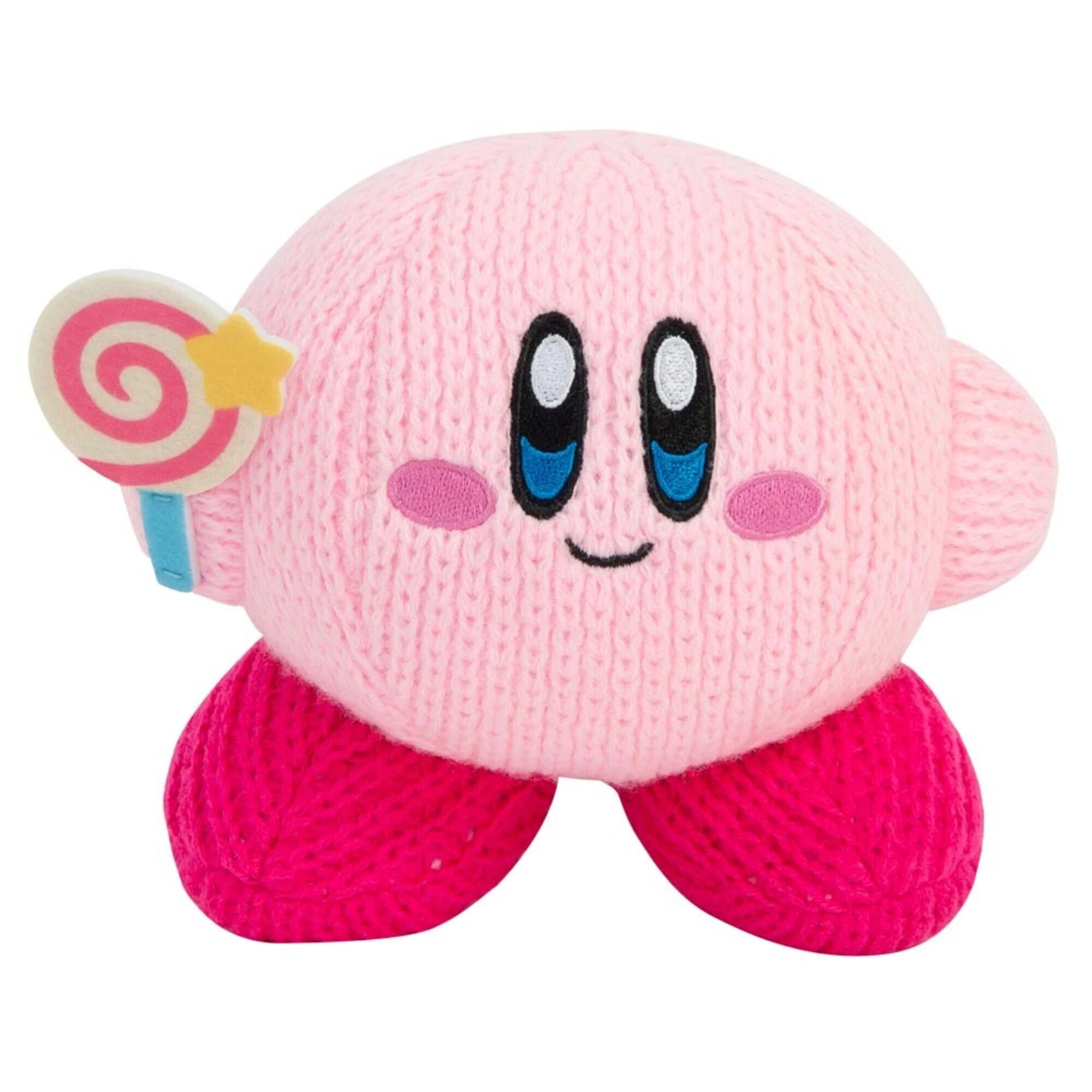 1 Kirby - Nuiguru Knit Kirby (with Invincibility Candy) Plush - Multi, 1 of 3