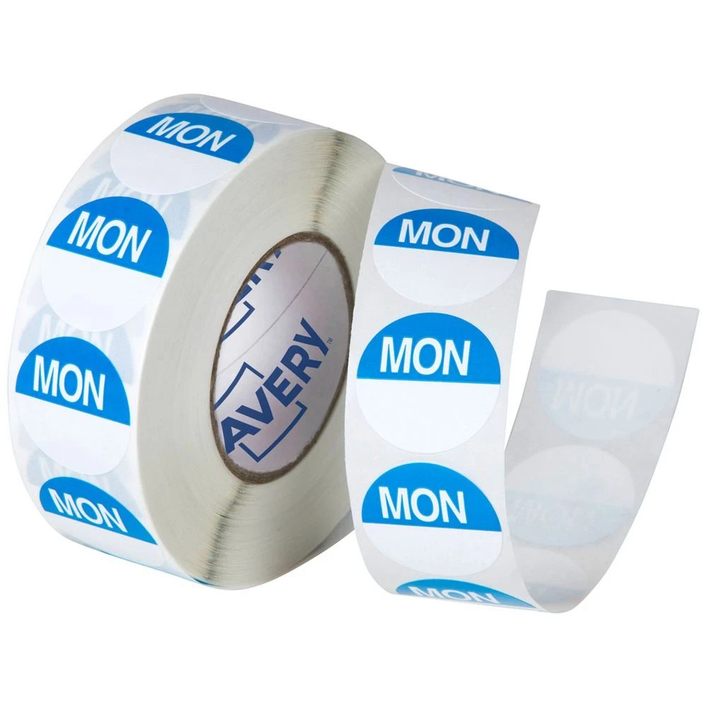 1 Avery Monday Labels 24mm 1000 Pack, 1 of 2