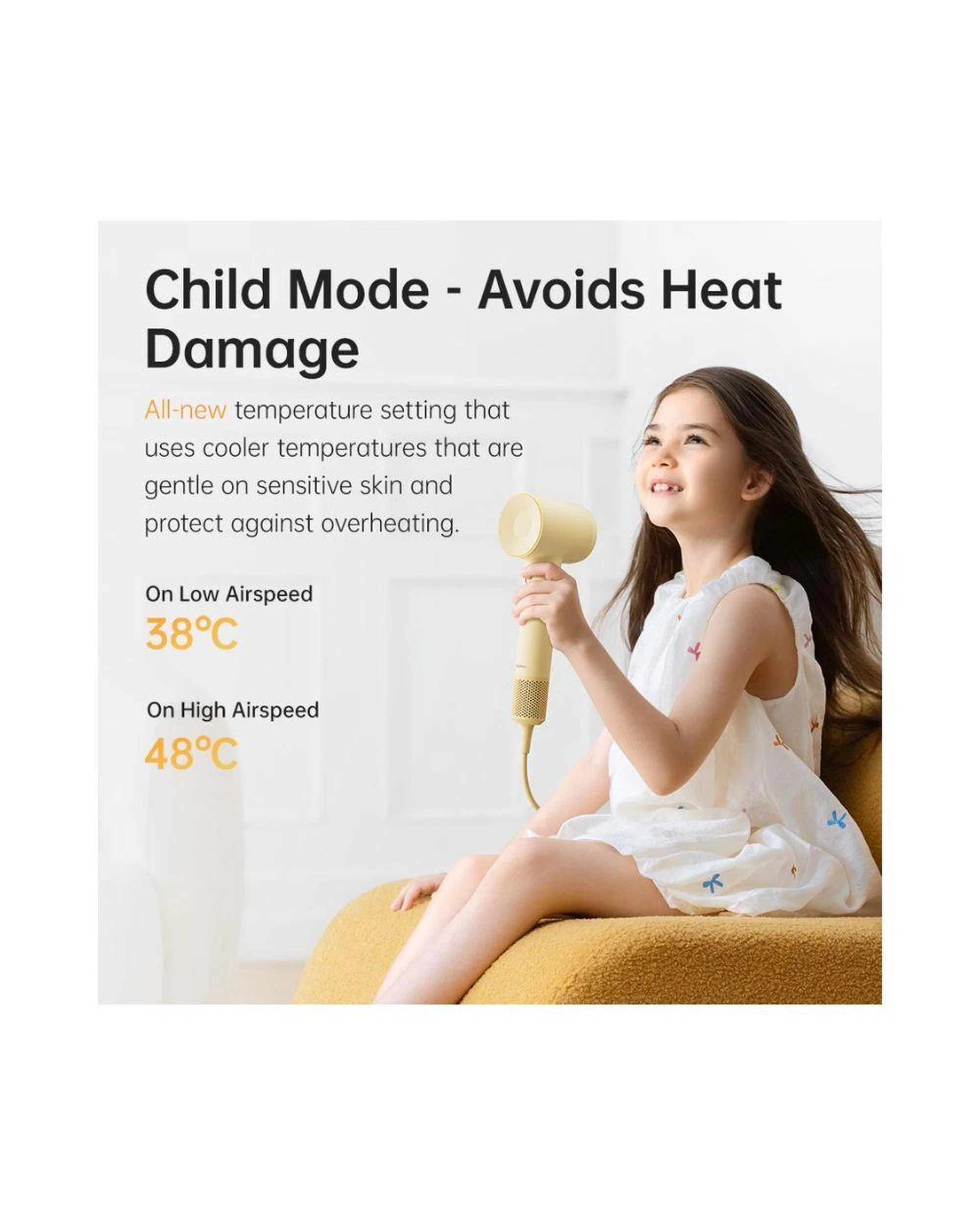 5 Laifen SE 2 High Speed Hair Dryer Yellow with Ionic Technology, 5 of 8