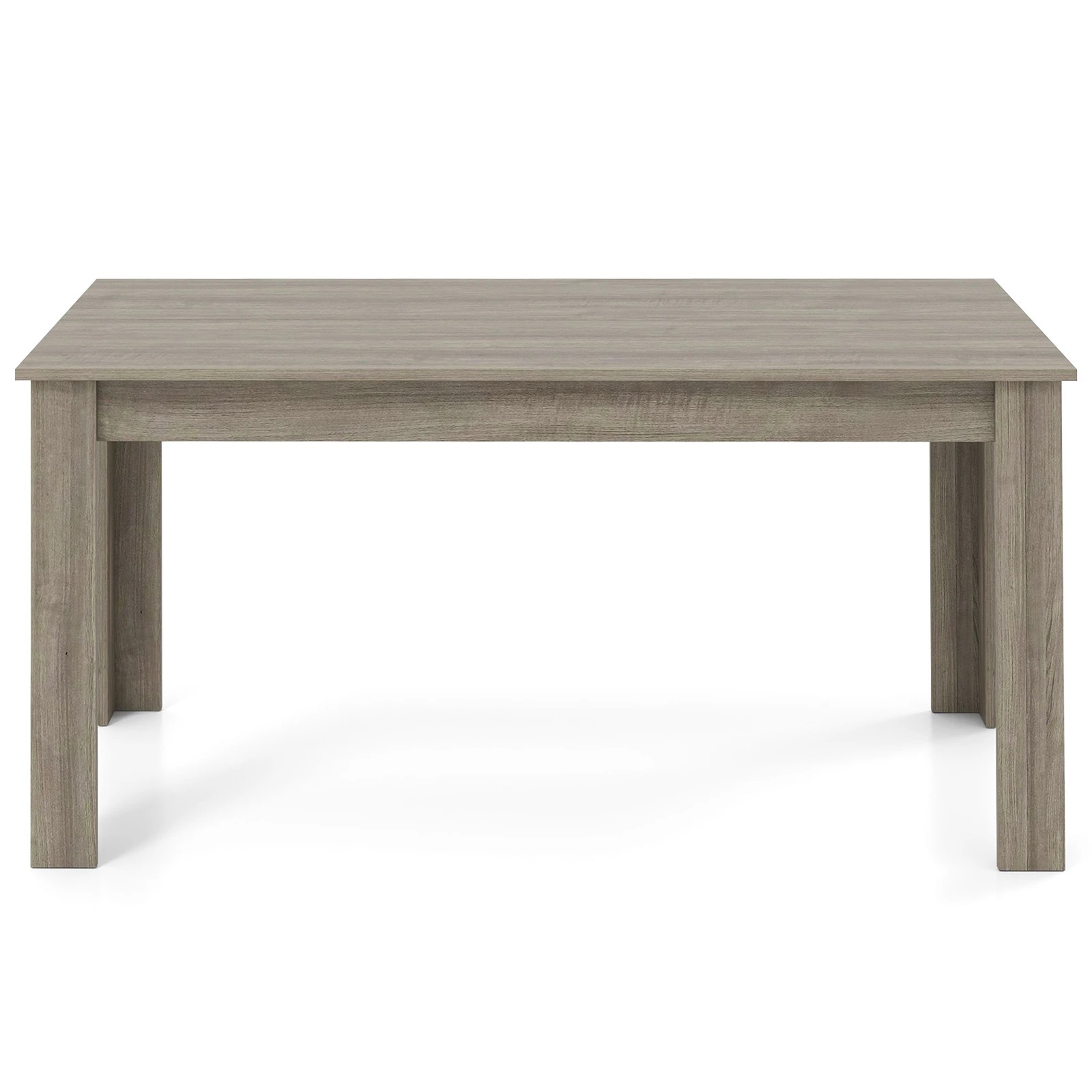 1 Costway 160CM Dining Table Rectangular Kitchen Table 6-8 Seat Computer Workstation, 1 of 4