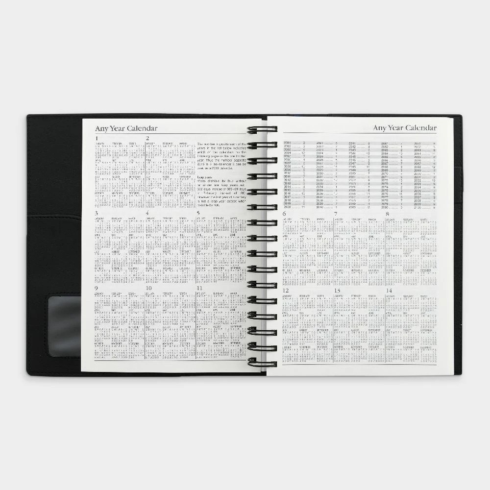 5 Collins Debden Vanessa A5 Day-to-Page Undated Diary Black, 5 of 8