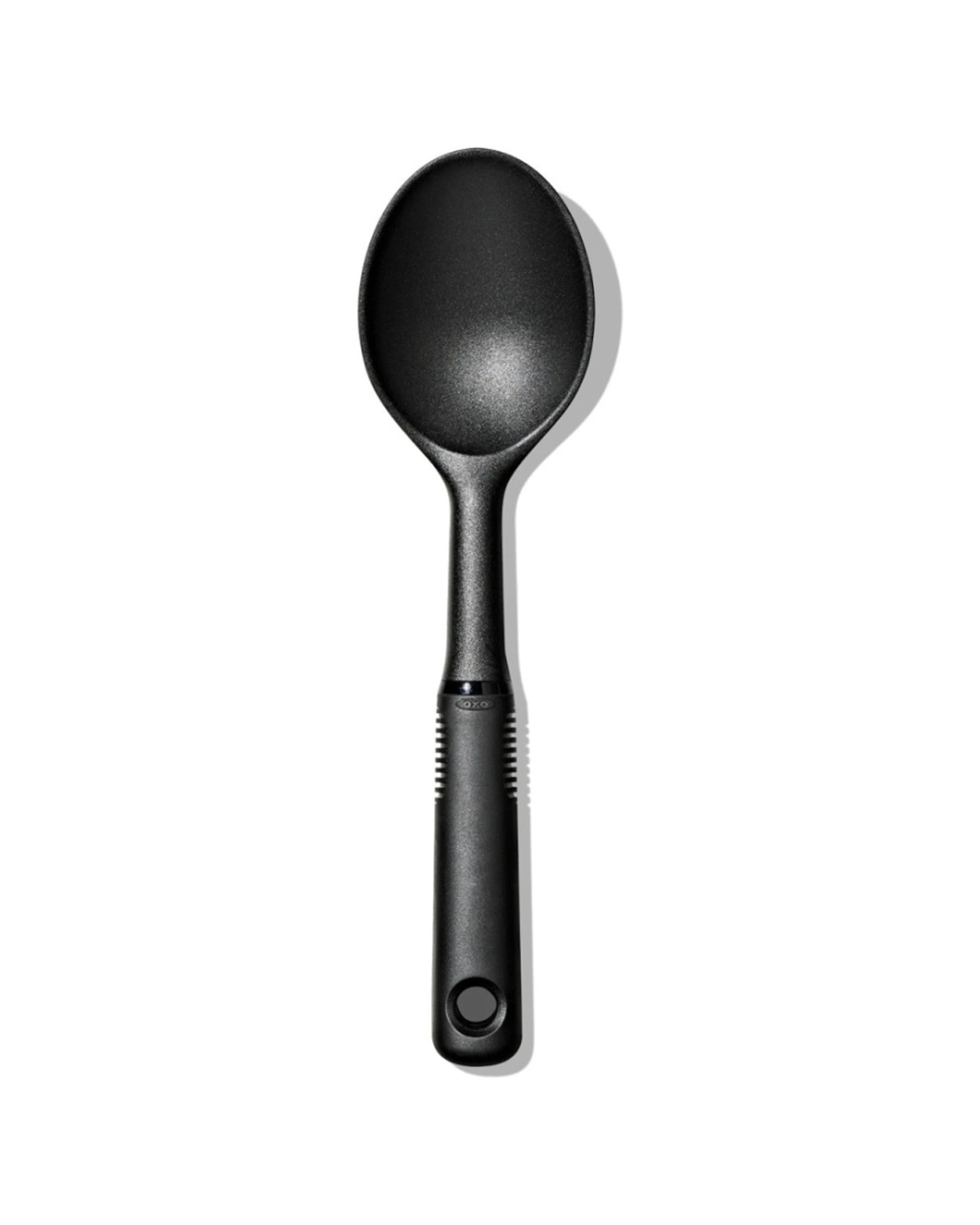 1 Oxo Good Grips Nylon Mini Spoon Heat Resistant Non Slip Grip Kitchen Utensil - Black, 1 of 3