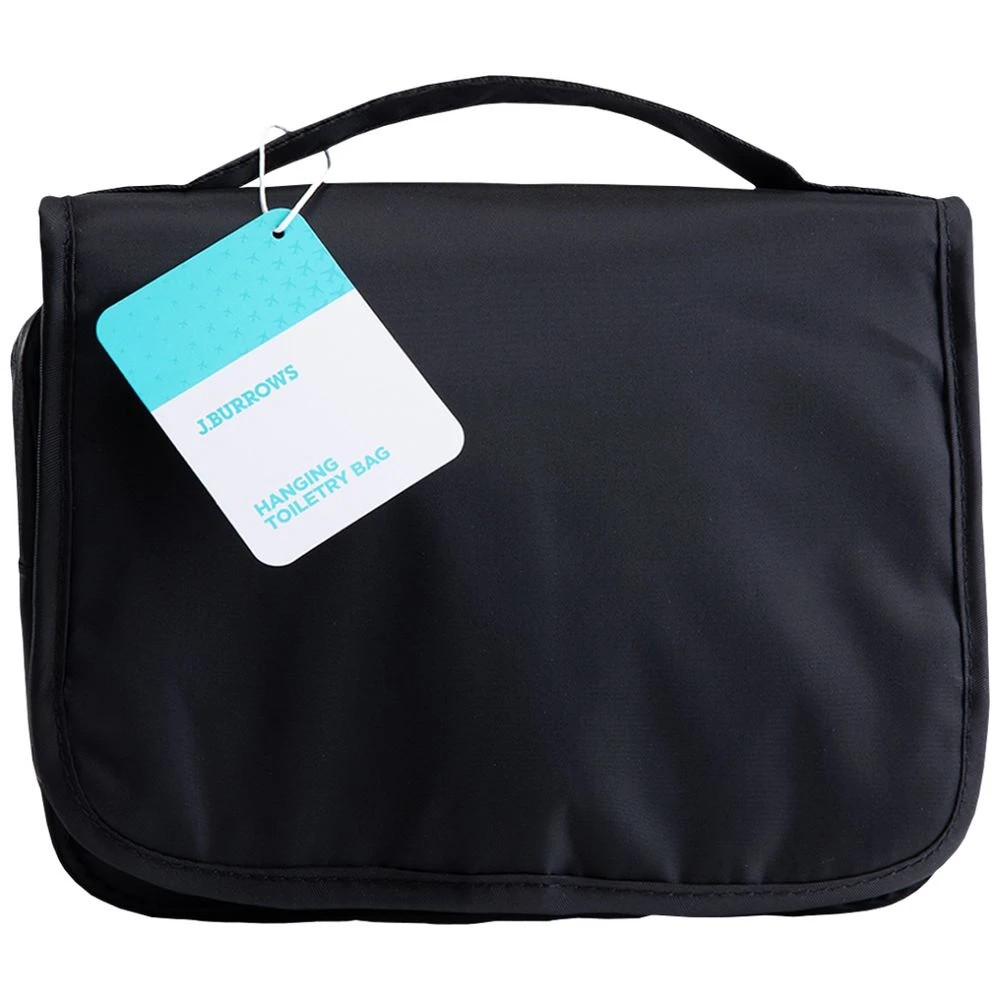 6 J.Burrows Hanging Toiletry Bag Black, 6 of 7