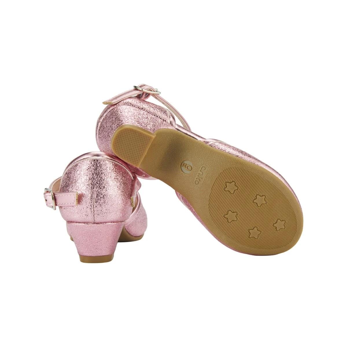 5 Junior Heels LIGHT PINK GLITTER, 5 of 5