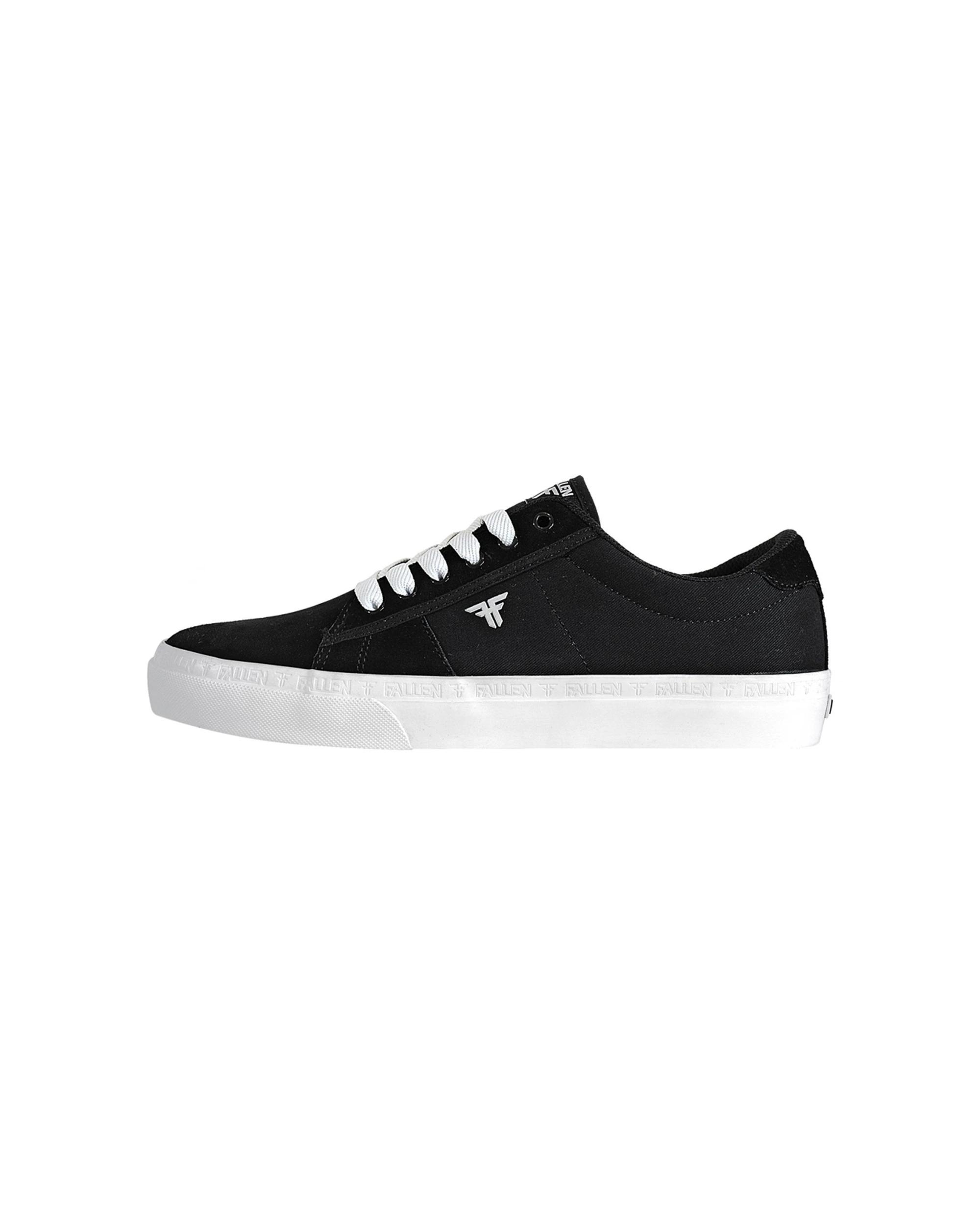 2 Fallen Footwear Men Bomber Vulcanised Sole Skate Sneaker Shoes BLACK/WHITE, 2 of 6
