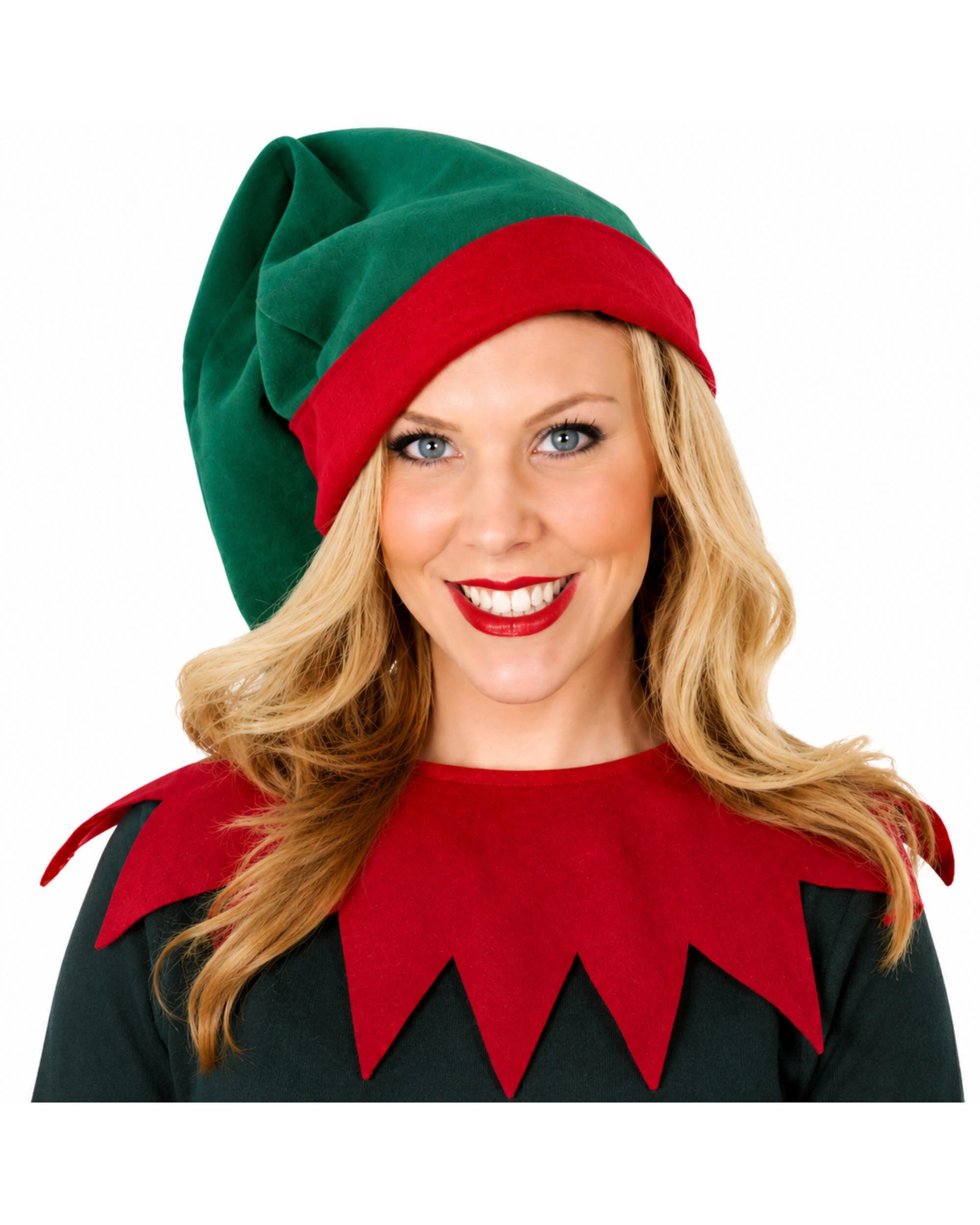 1 Tomfoolery Santa's Helper Elf Hat & Collar - One Size - Multi, 1 of 2