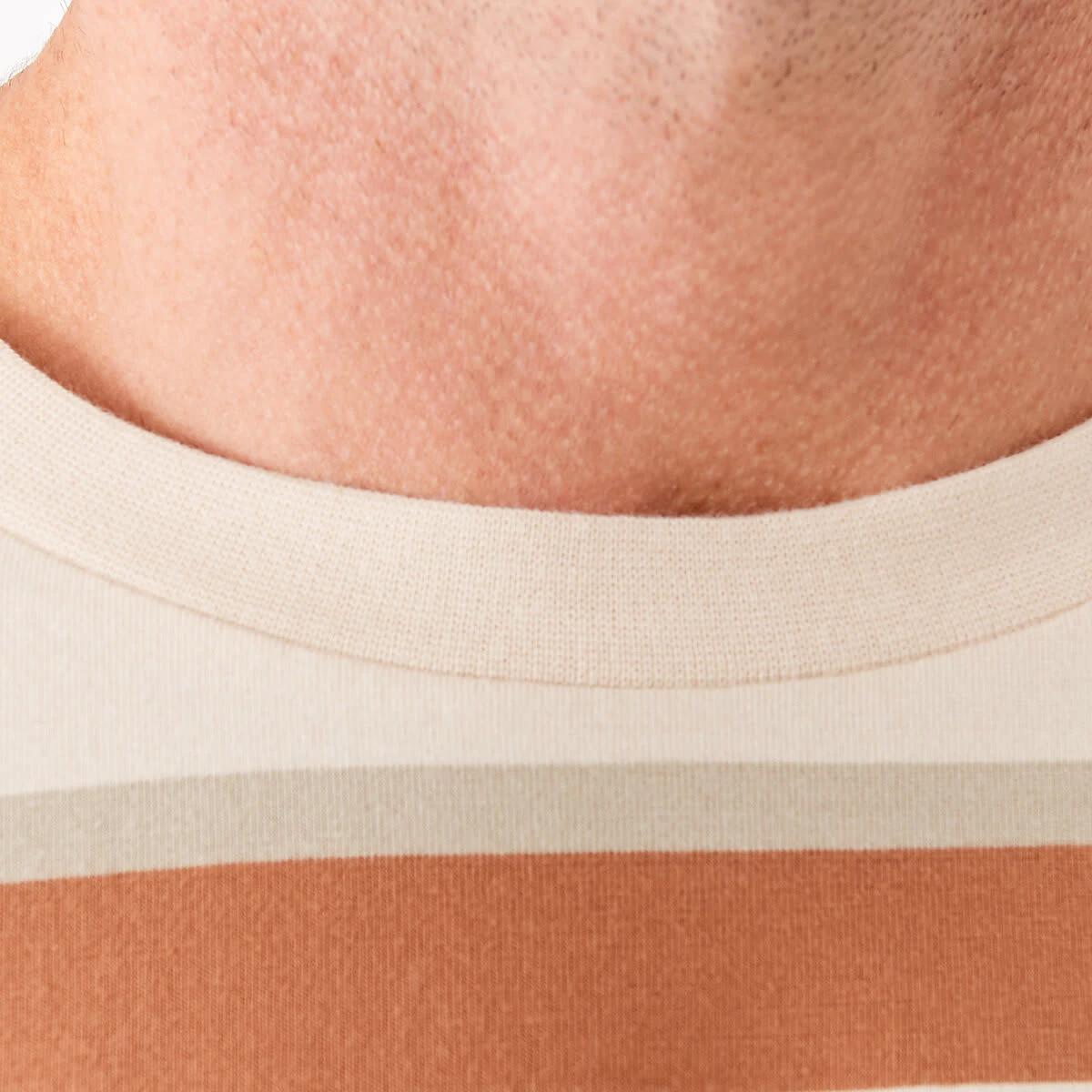 5 Oversized Striped T-Shirt Bge Strp, 5 of 6