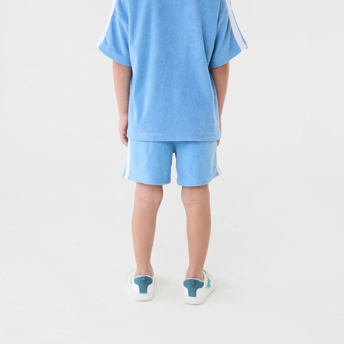 5 Terry Toweling Shorts Silblue, 5 of 6
