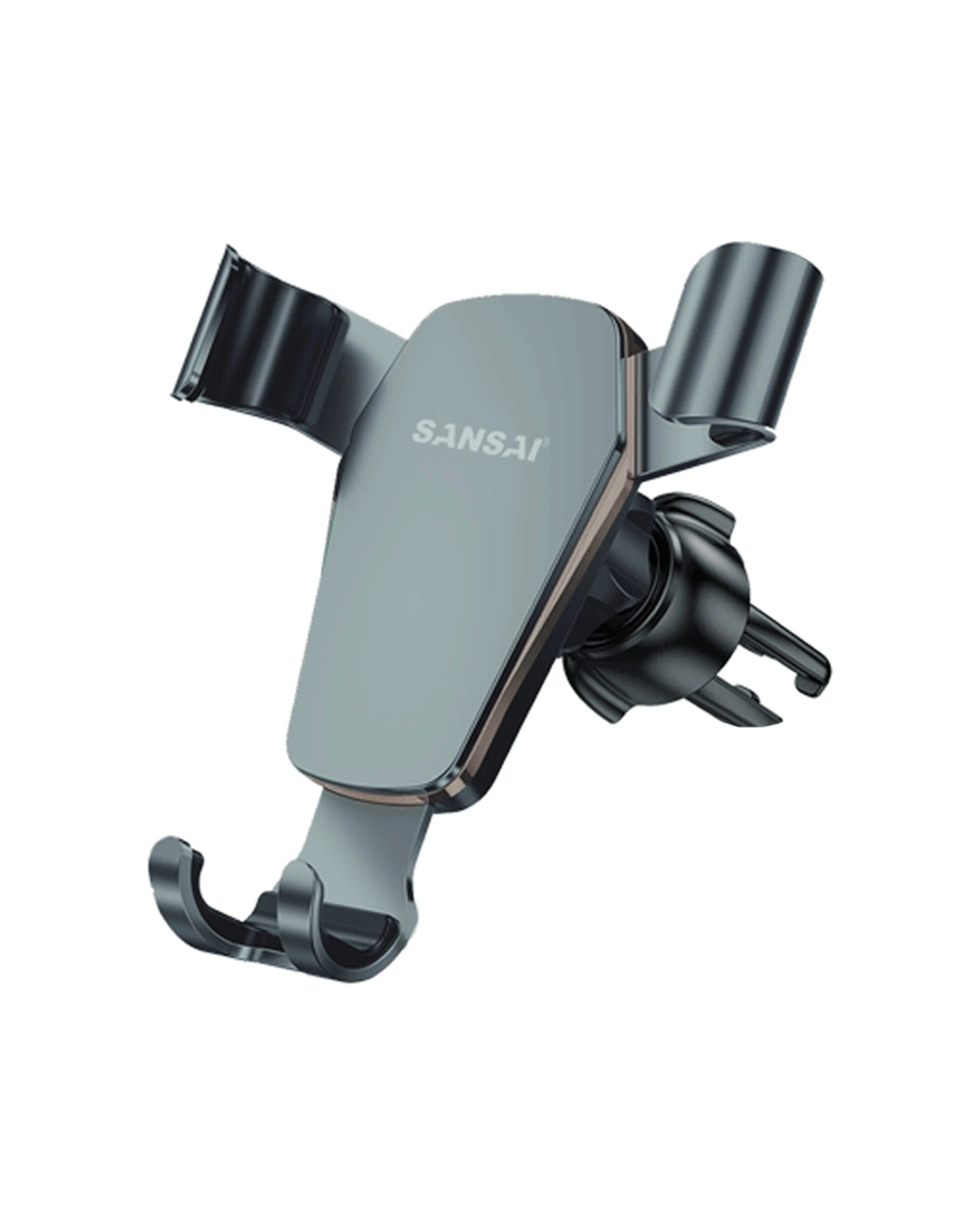 1 Sansai Gravity Smartphone Car Holder Adjustable Vent Mount for Secure Phone Placement in Car Vents - Black, 1 of 4