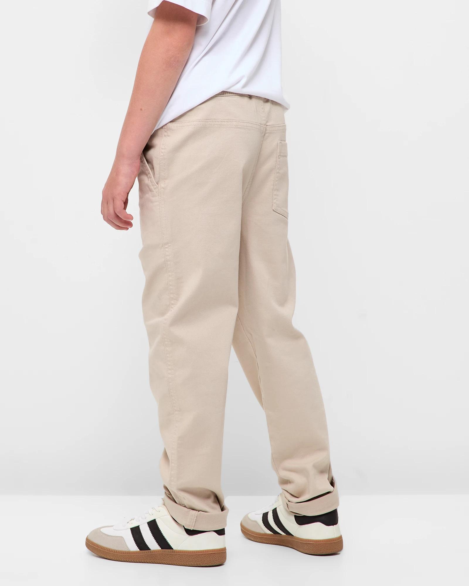 3 Target Youth Pull On Chino Pants STONE, 3 of 5