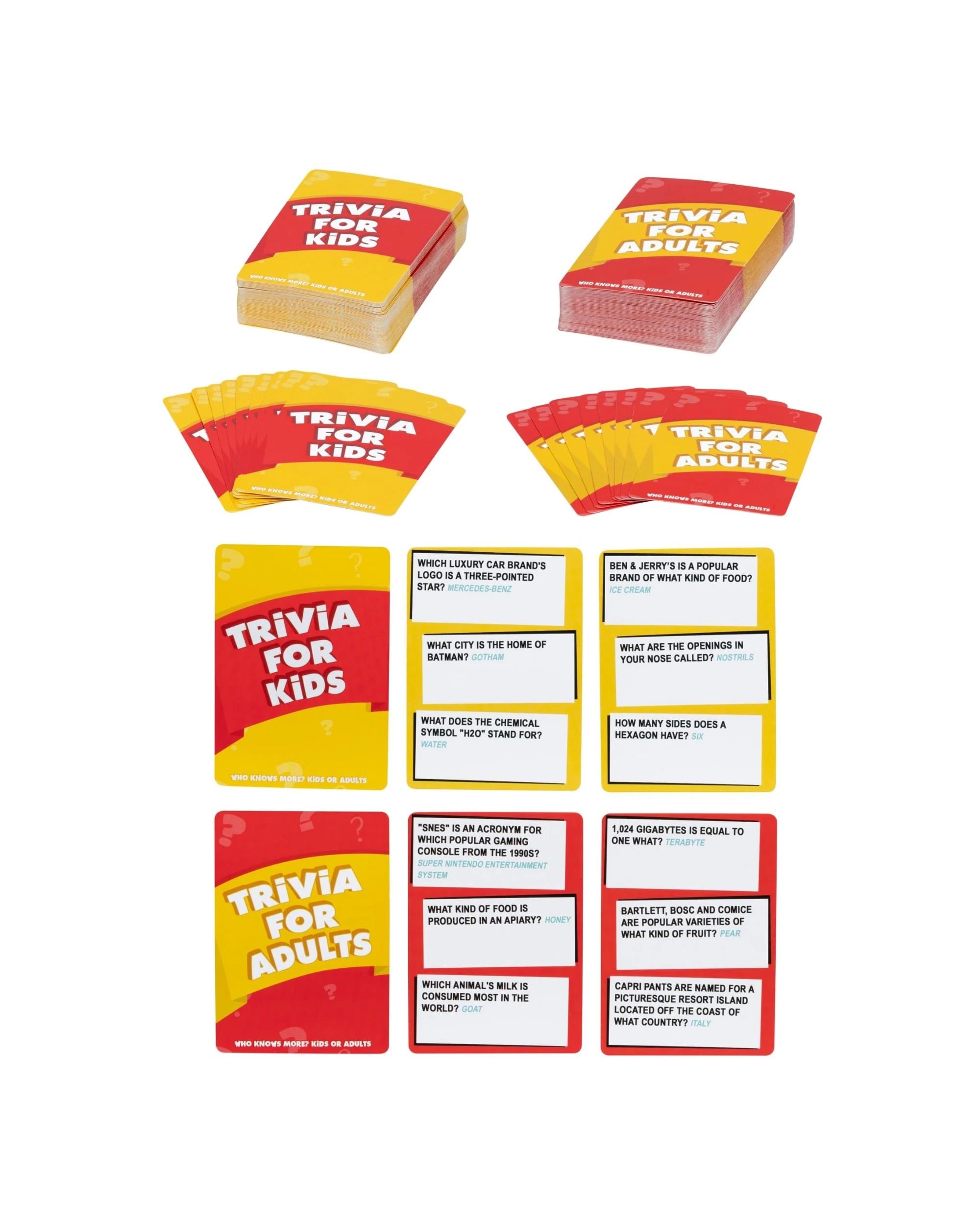 6 Who Knows More? Kids or Adults Trivia Game, 6 of 9