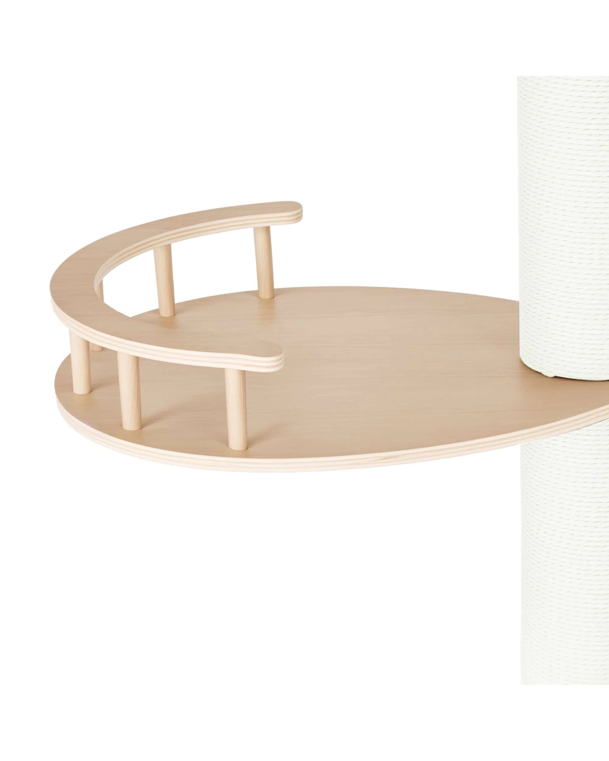 4 Advwin Cat Tree Wood Tower Scratching Floor to Ceiling, 4 of 7